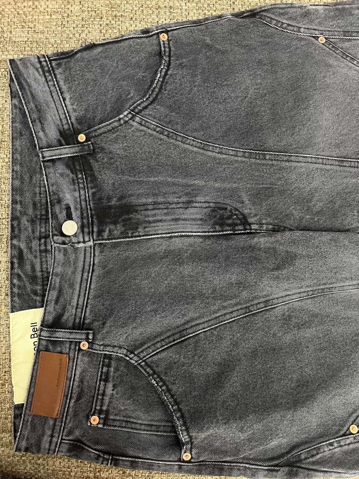 Andersson Bell Black Patchwork Jeans