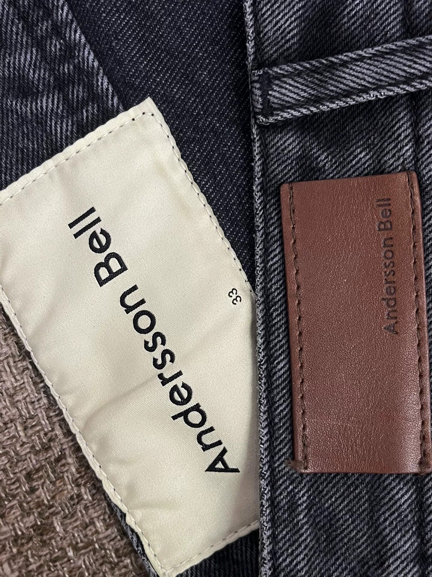 Andersson Bell Black Patchwork Jeans