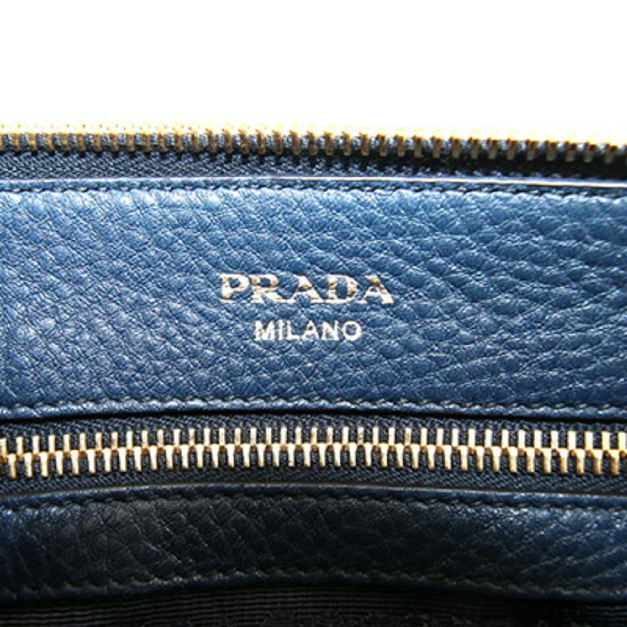 Prada Prada Shoulder Bag 1BH050 Navy Leather Crossbody for Women Size ONE SIZE - 4 Thumbnail