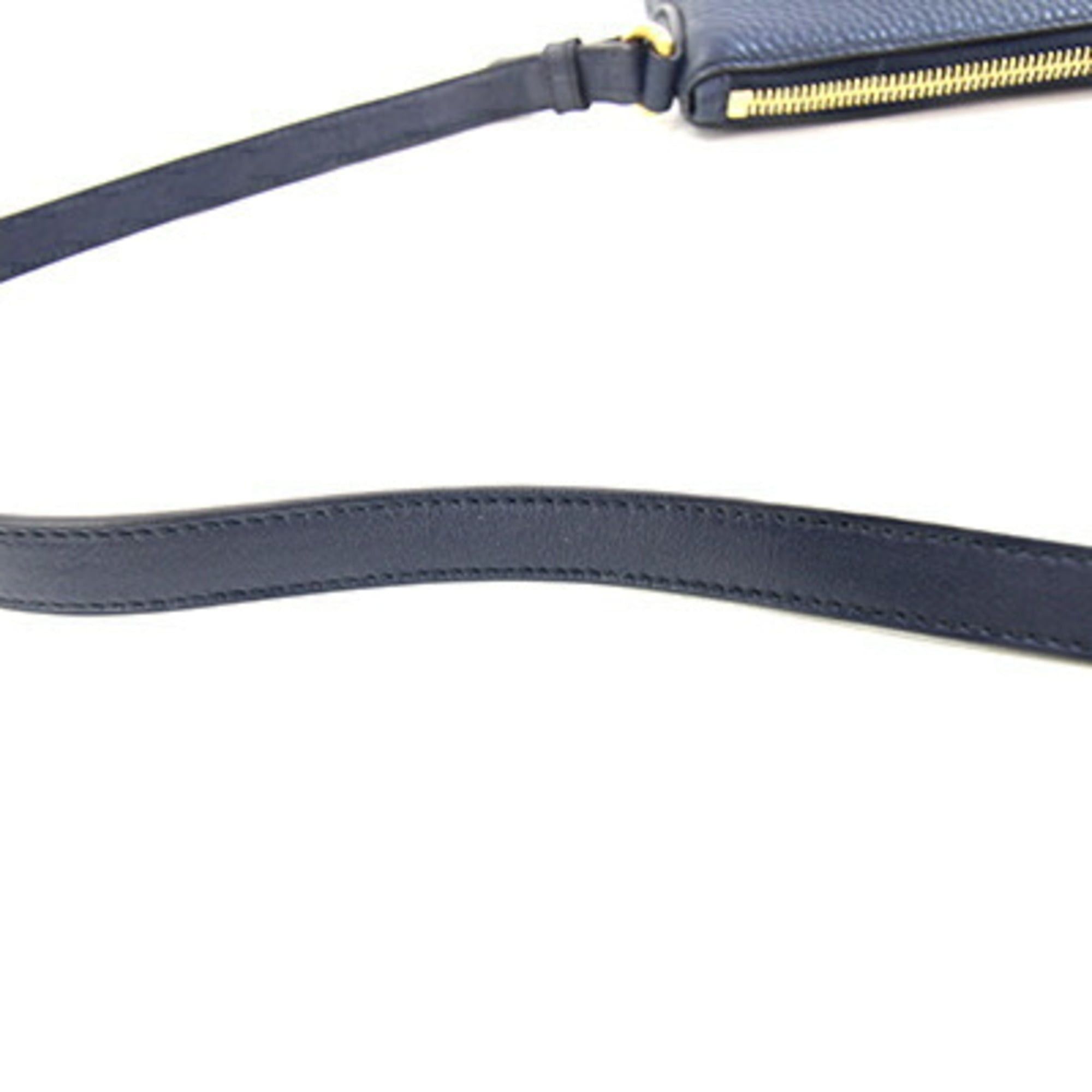 Prada Prada Shoulder Bag 1BH050 Navy Leather Crossbody for Women Size ONE SIZE - 7 Thumbnail