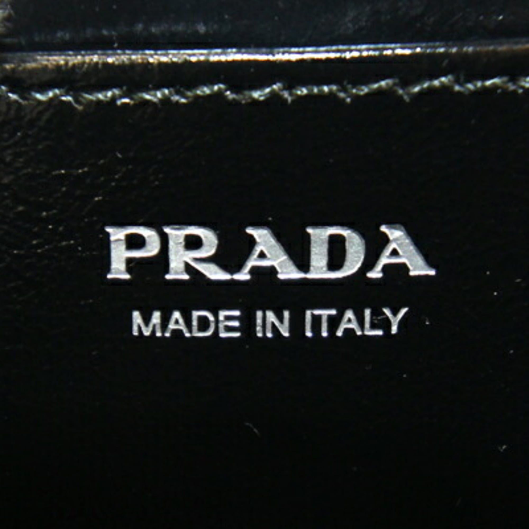 Prada Prada Coin Case 2MM003 Black Leather Purse Mini Wallet Compact for Men and Women Size ONE SIZE - 4 Thumbnail