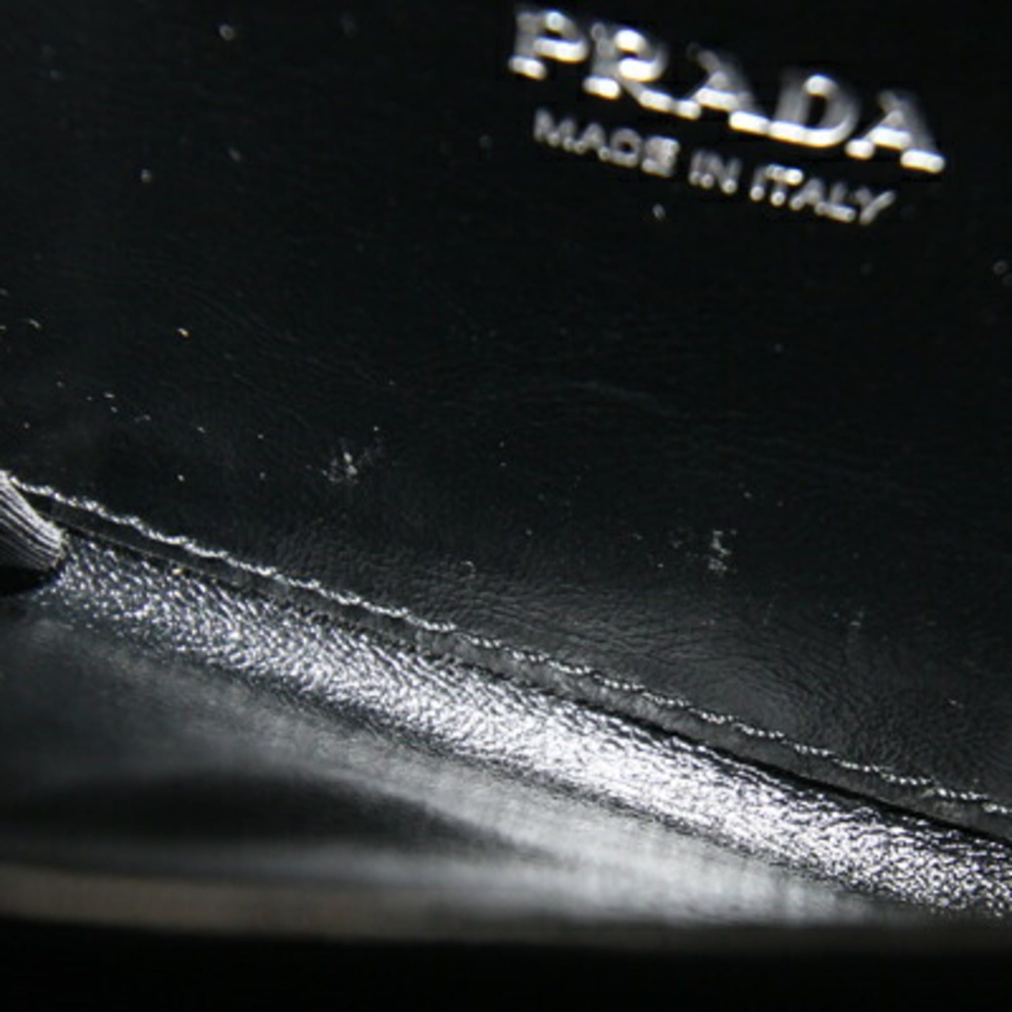 Prada Prada Coin Case 2MM003 Black Leather Purse Mini Wallet Compact for Men and Women Size ONE SIZE - 7 Thumbnail
