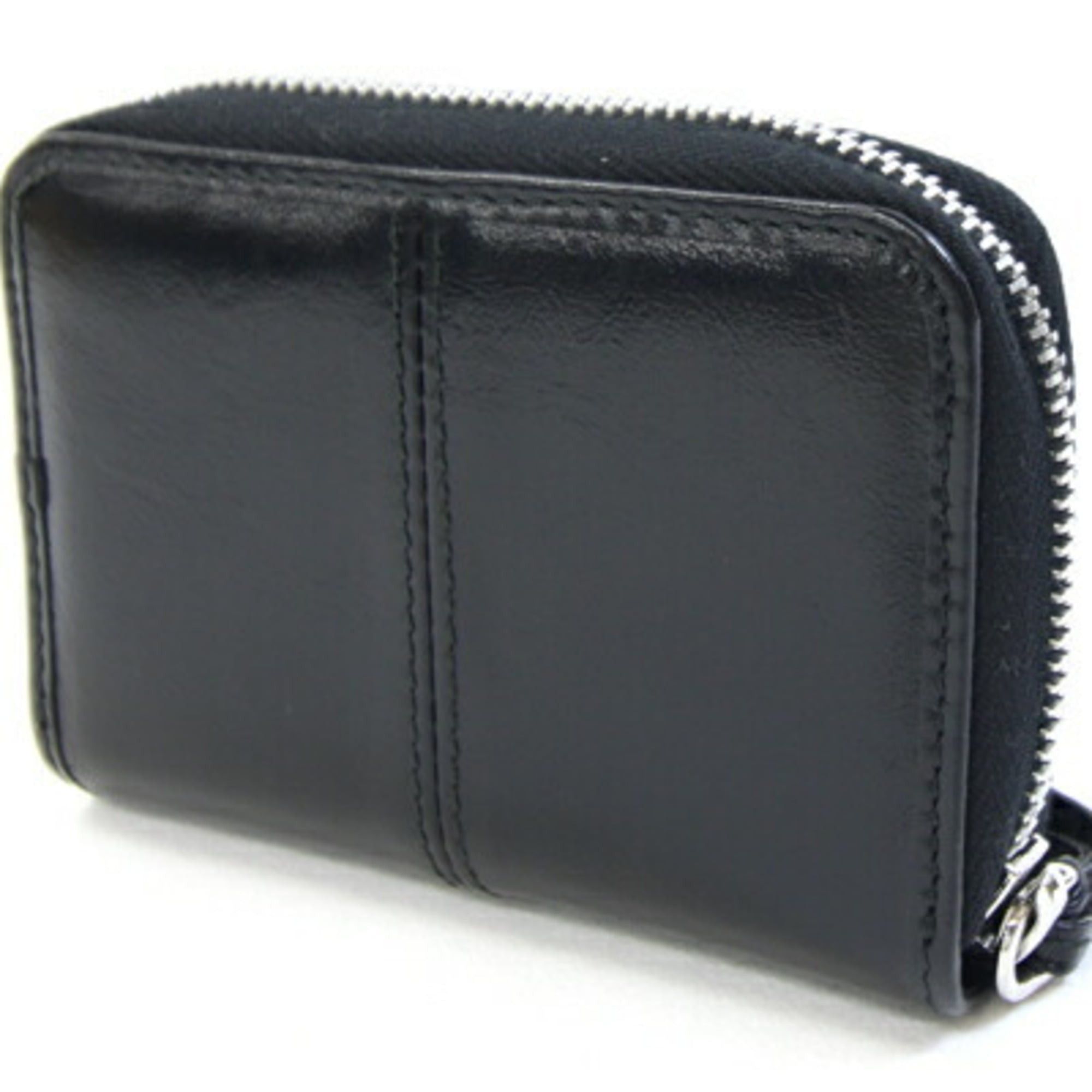 Prada Prada Coin Case 2MM003 Black Leather Purse Mini Wallet Compact for Men and Women Size ONE SIZE - 2 Thumbnail