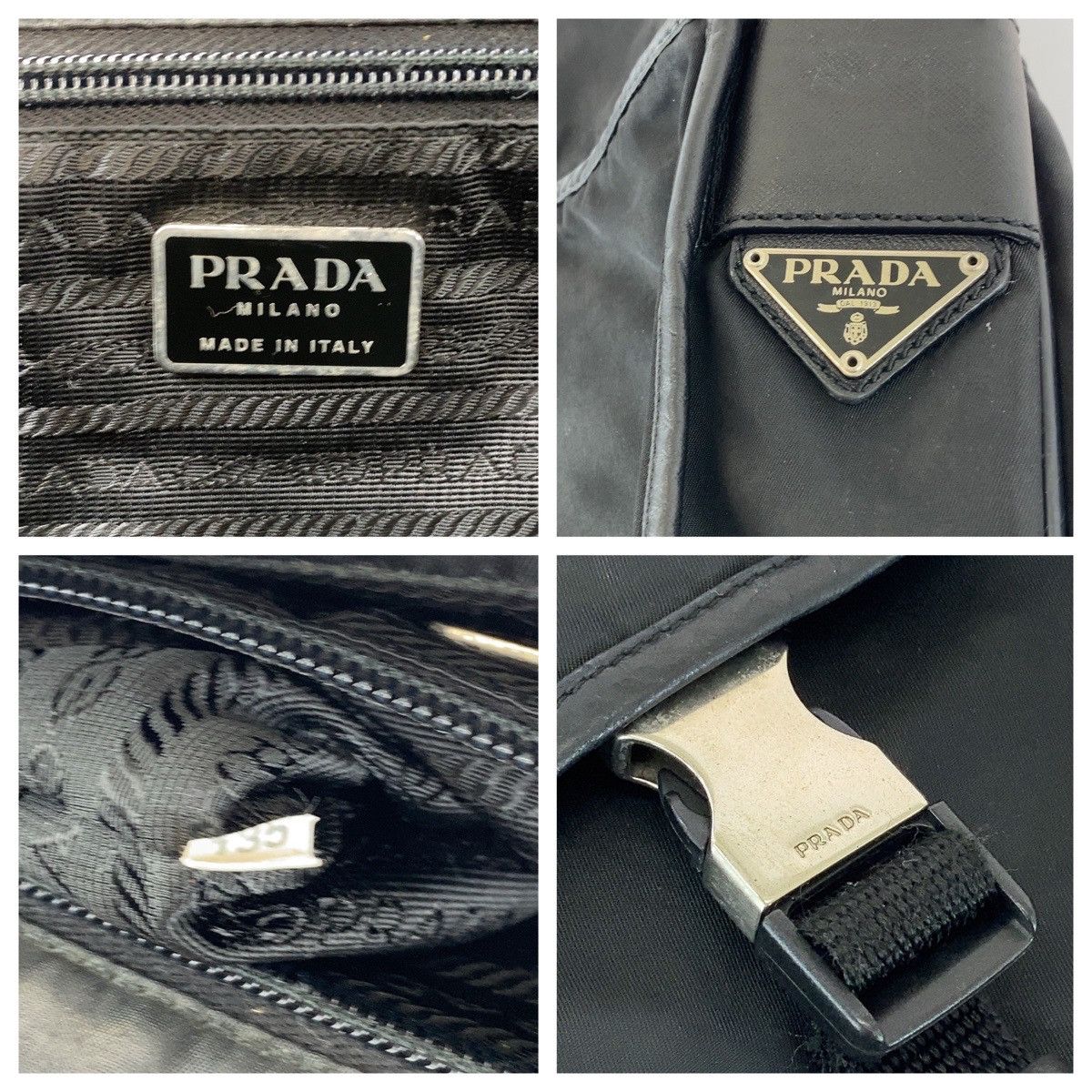 Prada Prada Prada Tessuto Triangle Logo Plate Nylon Shoulder Bag Textile Shoulder Bag V166 DUTY FREE for USA Size ONE SIZE - 4 Thumbnail