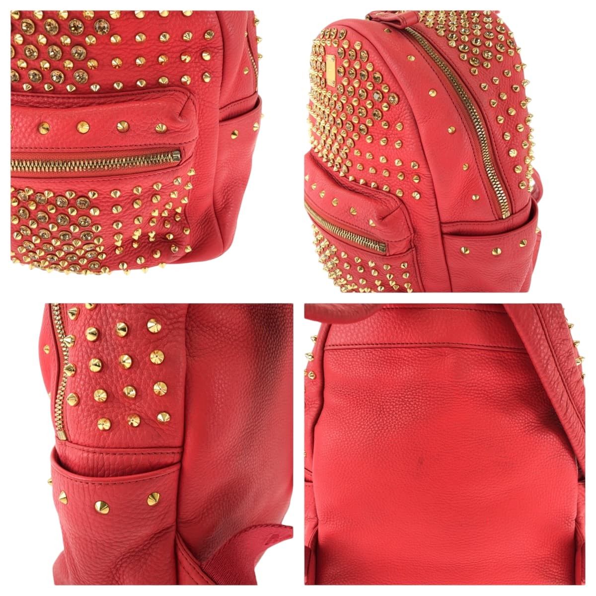 MCM MCM MCM Studs Leather Backpack Leather Backpack DUTY FREE for USA Size ONE SIZE - 6 Thumbnail