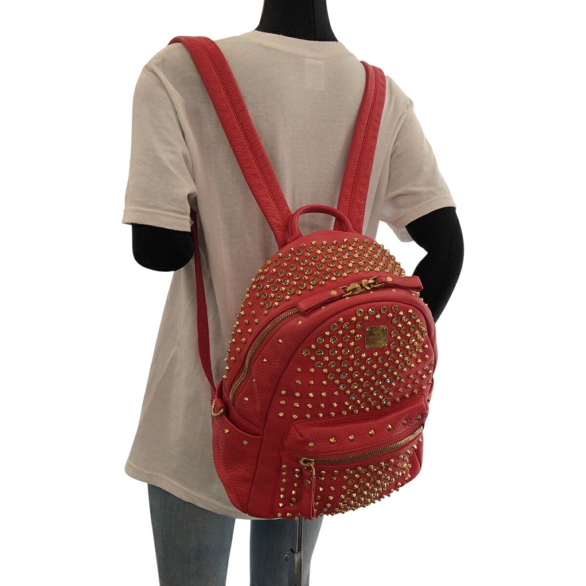 MCM MCM MCM Studs Leather Backpack Leather Backpack DUTY FREE for USA Size ONE SIZE - 7 Thumbnail