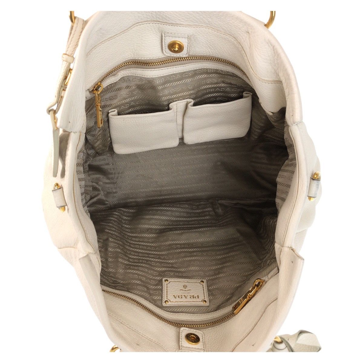 Prada Prada Prada Vitello Daino 2way Bag Leather Shoulder Bag DUTY FREE for USA Size ONE SIZE - 9 Thumbnail