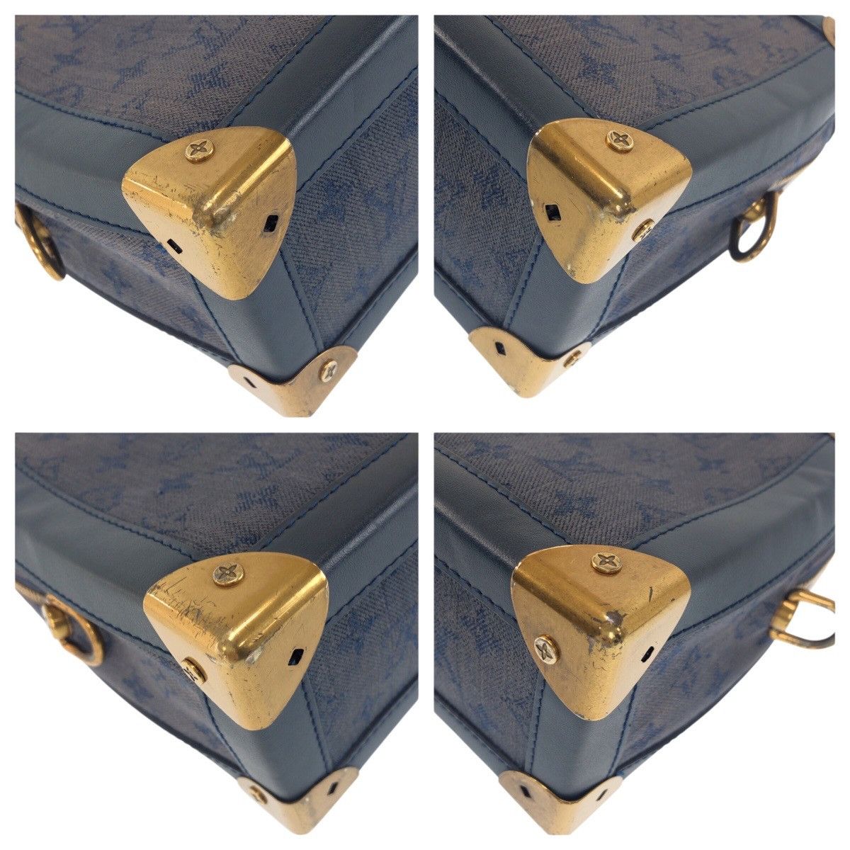 Louis Vuitton Louis Vuitton Louis Vuitton Soft Trunk Monogram Denim Shoulder Bag Textile Shoulder Bag M44723 DUTY FREE for USA Size ONE SIZE - 3 Thumbnail