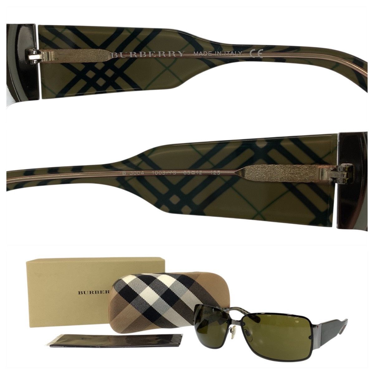 Burberry Burberry Burberry Medium Check Sunglasses Plastic / Synthetic Sunglasses B 3004 1003/73 65□12 125 DUTY FREE for USA Size ONE SIZE - 7 Thumbnail