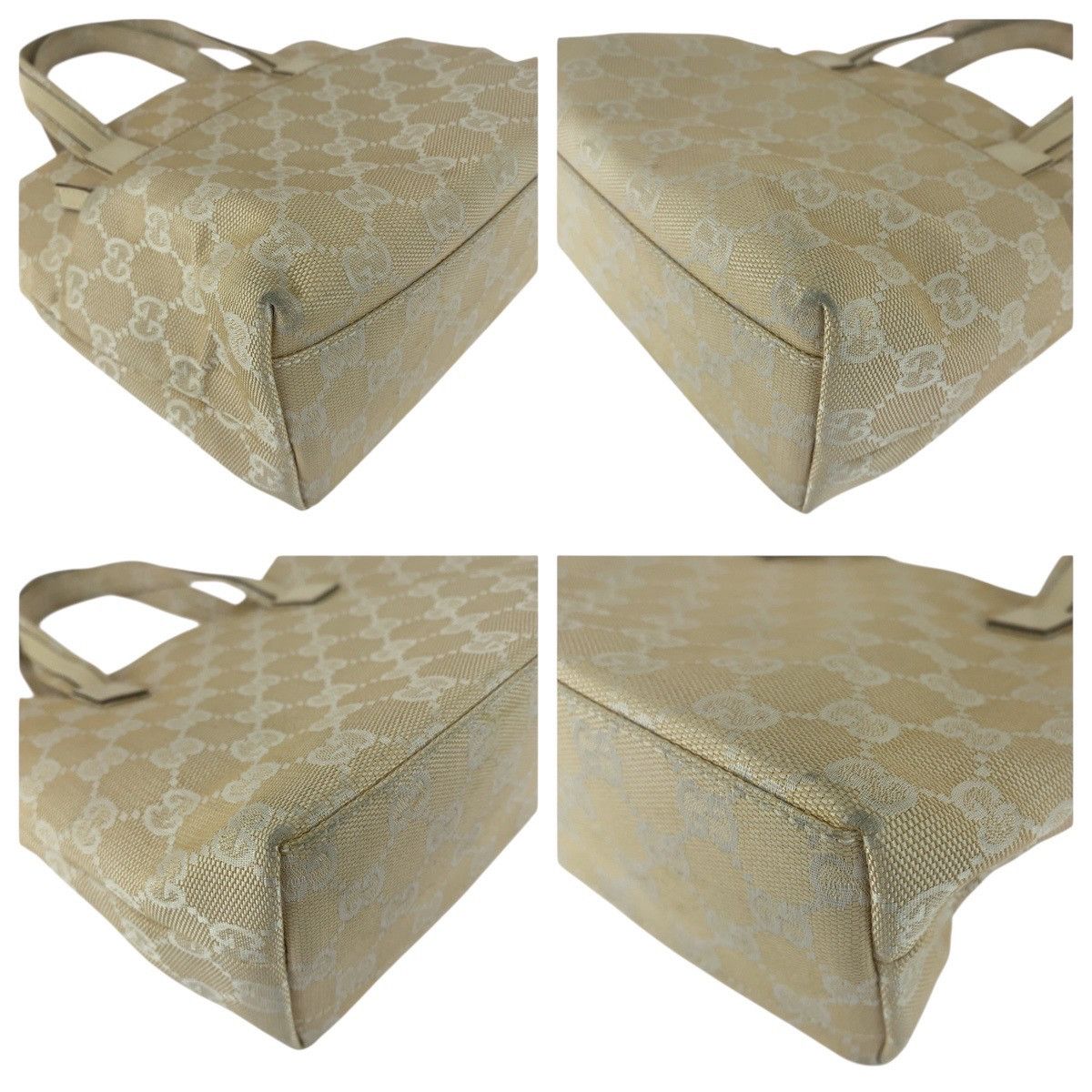 Gucci Gucci Gucci GG Canvas Leather Handbag Leather Tote Bag 002 1079 DUTY FREE for USA Size ONE SIZE - 3 Thumbnail