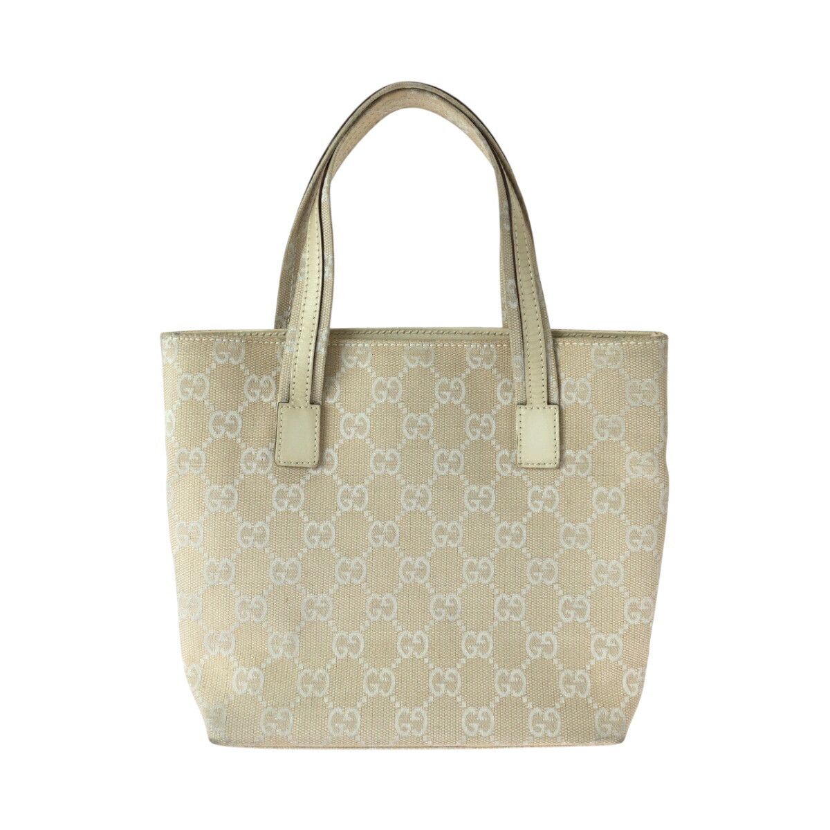Gucci Gucci Gucci GG Canvas Leather Handbag Leather Tote Bag 002 1079 DUTY FREE for USA Size ONE SIZE - 2 Thumbnail
