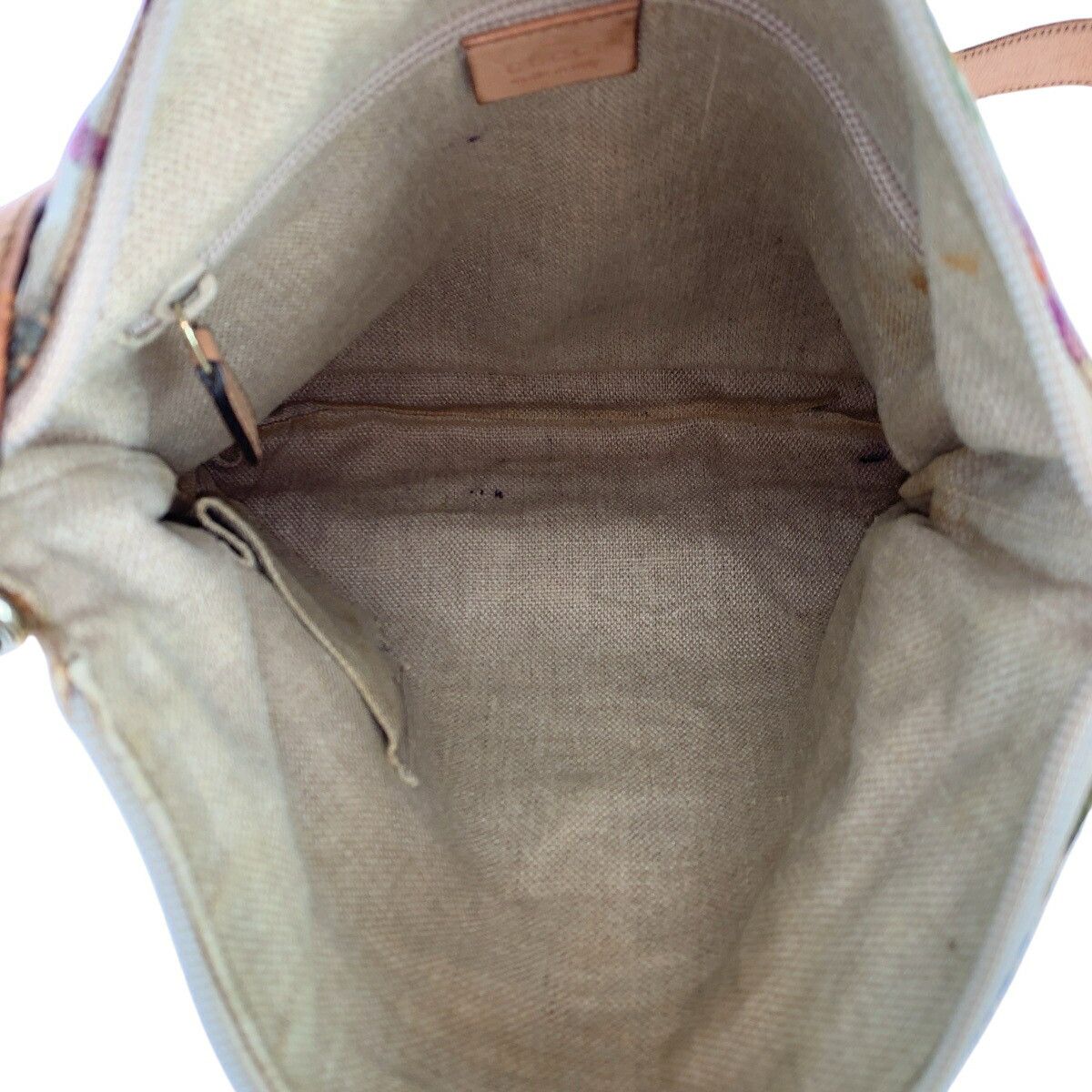 Gucci Gucci Gucci Flora Canvas/Leather Shoulder Bag Textile Shoulder Bag 145857 DUTY FREE for USA Size ONE SIZE - 8 Thumbnail