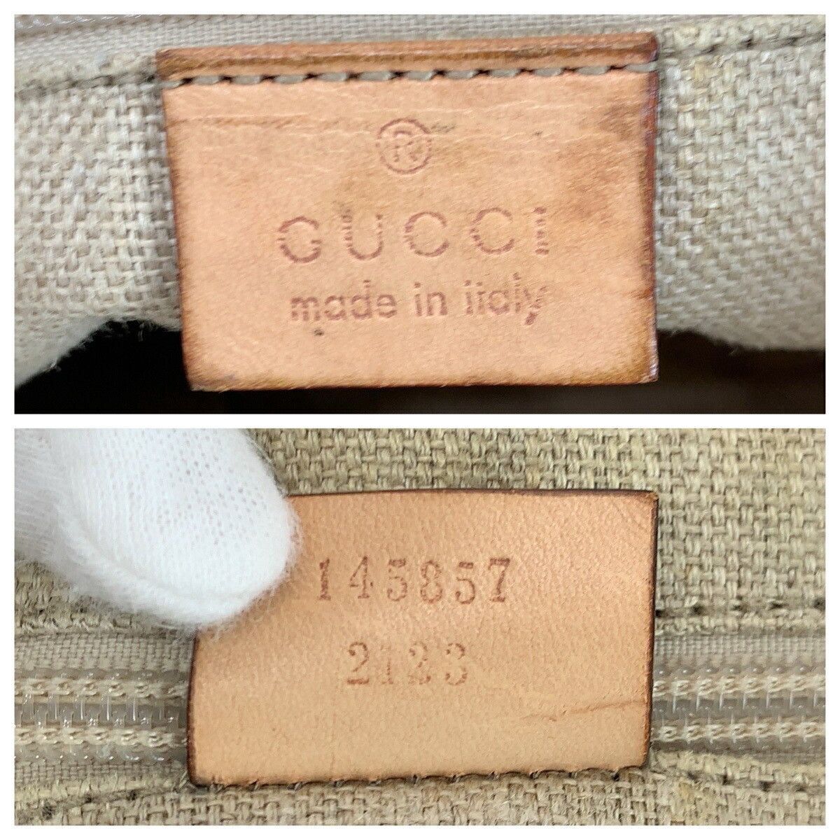 Gucci Gucci Gucci Flora Canvas/Leather Shoulder Bag Textile Shoulder Bag 145857 DUTY FREE for USA Size ONE SIZE - 4 Thumbnail