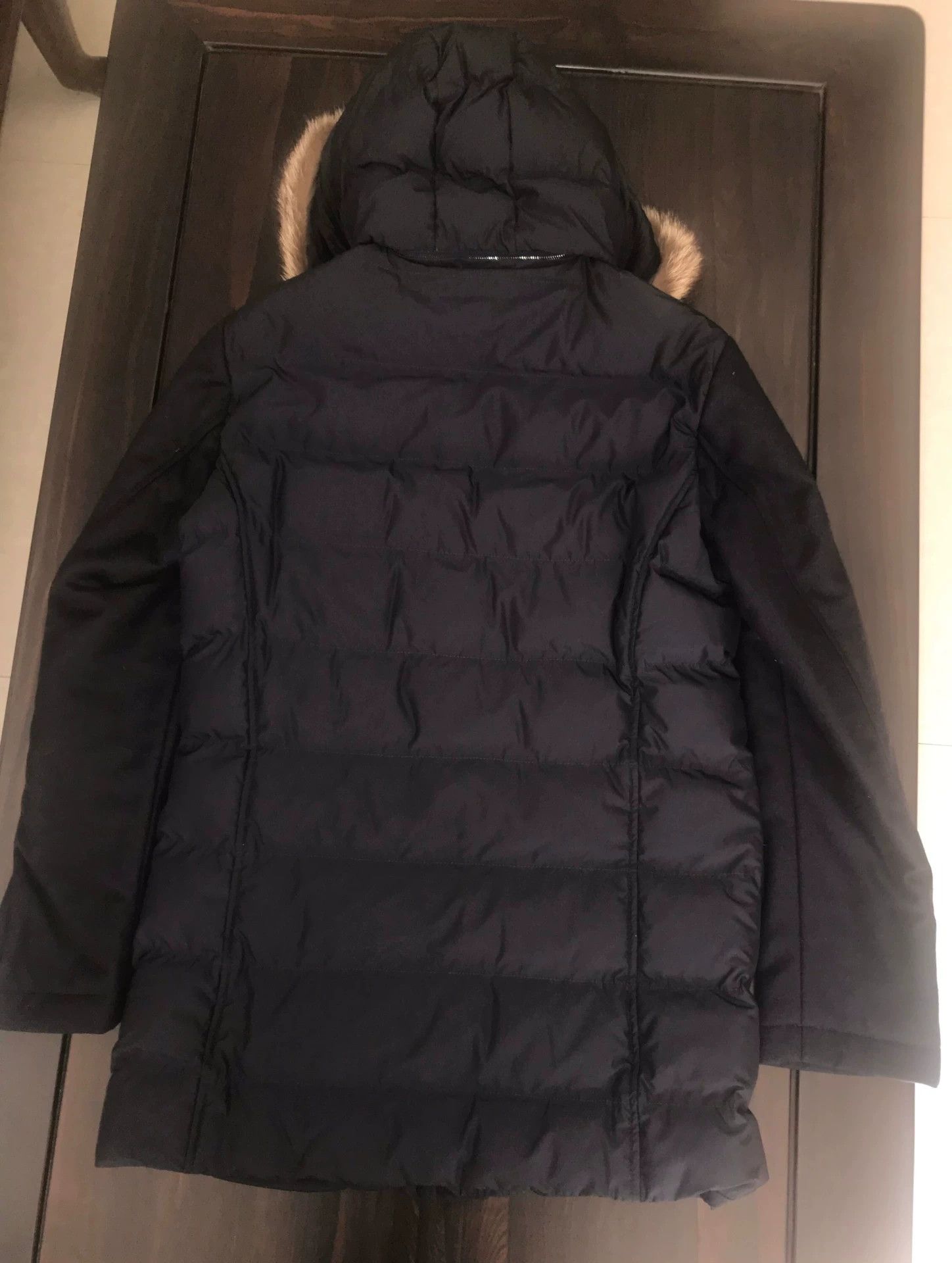 Japanese Brand navy down jacket with raccoon fur hood Size US M / EU 48-50 / 2 - 2 Thumbnail