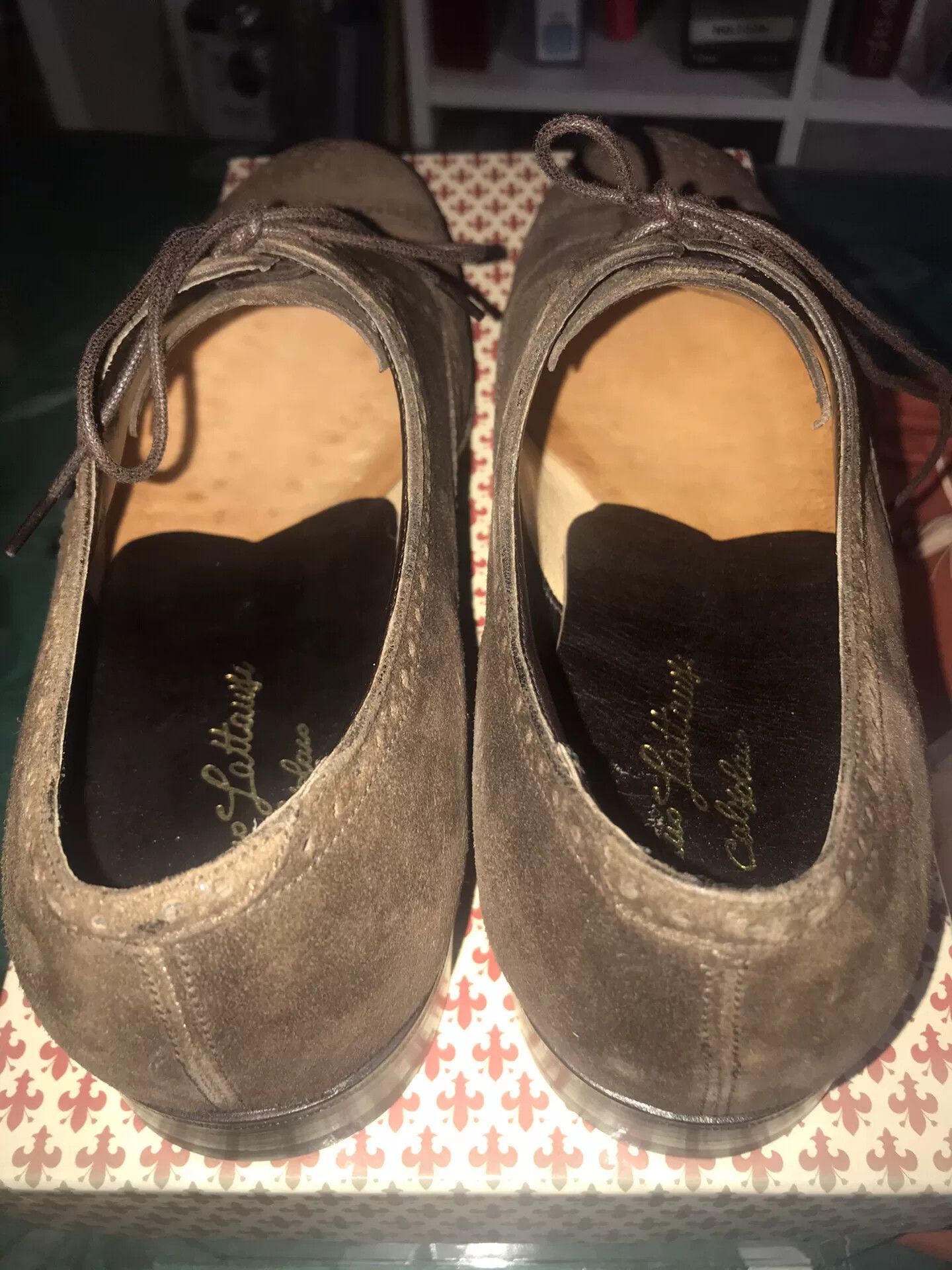 Japanese Brand handmade suede brogue shoes by silvano lattanzi Size US 7.5 / EU 40-41 - 6 Thumbnail