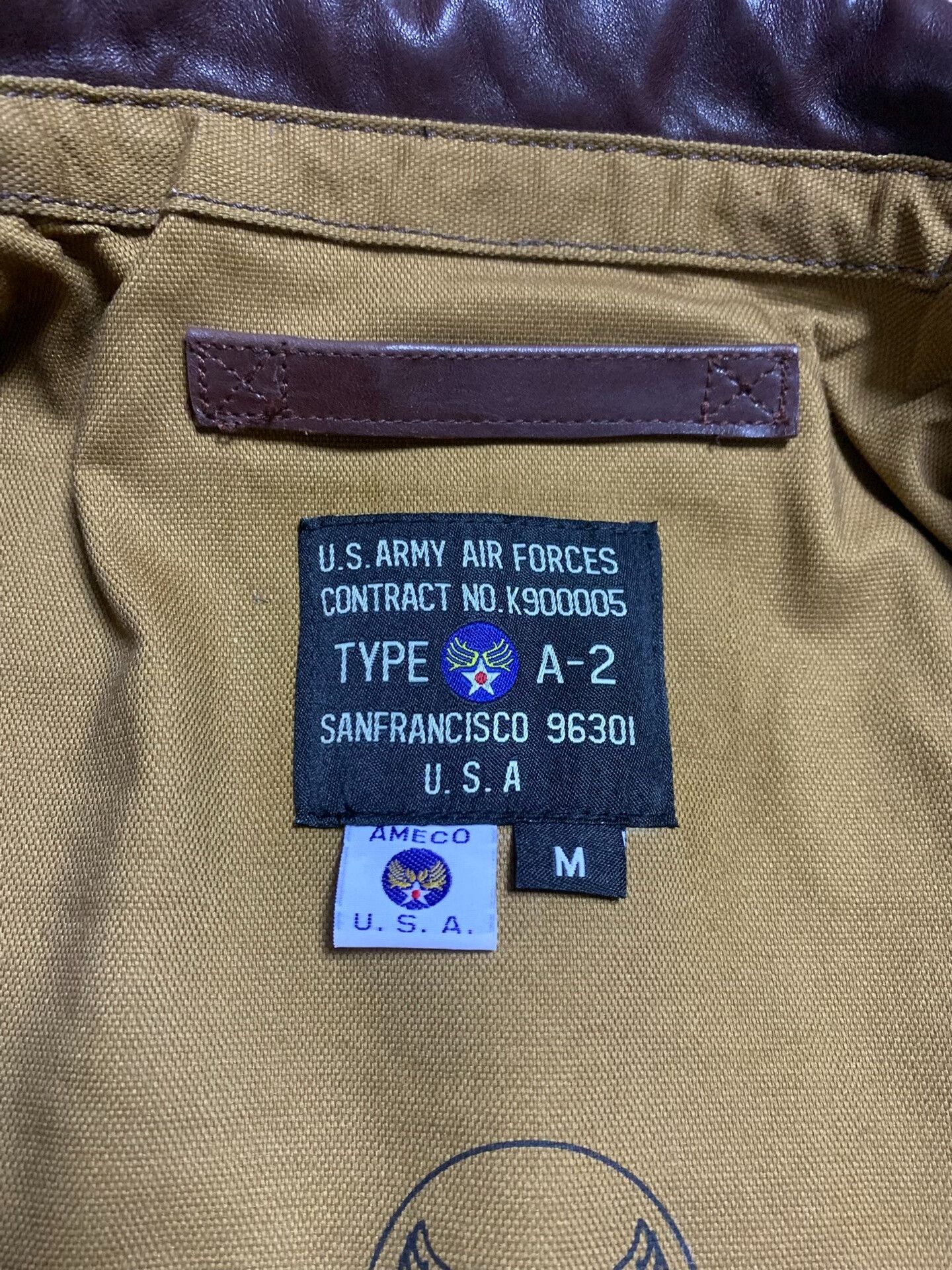 Vintage classic ameco a-2 brown leather flight jacket Size US S / EU 44-46 / 1 - 8 Thumbnail