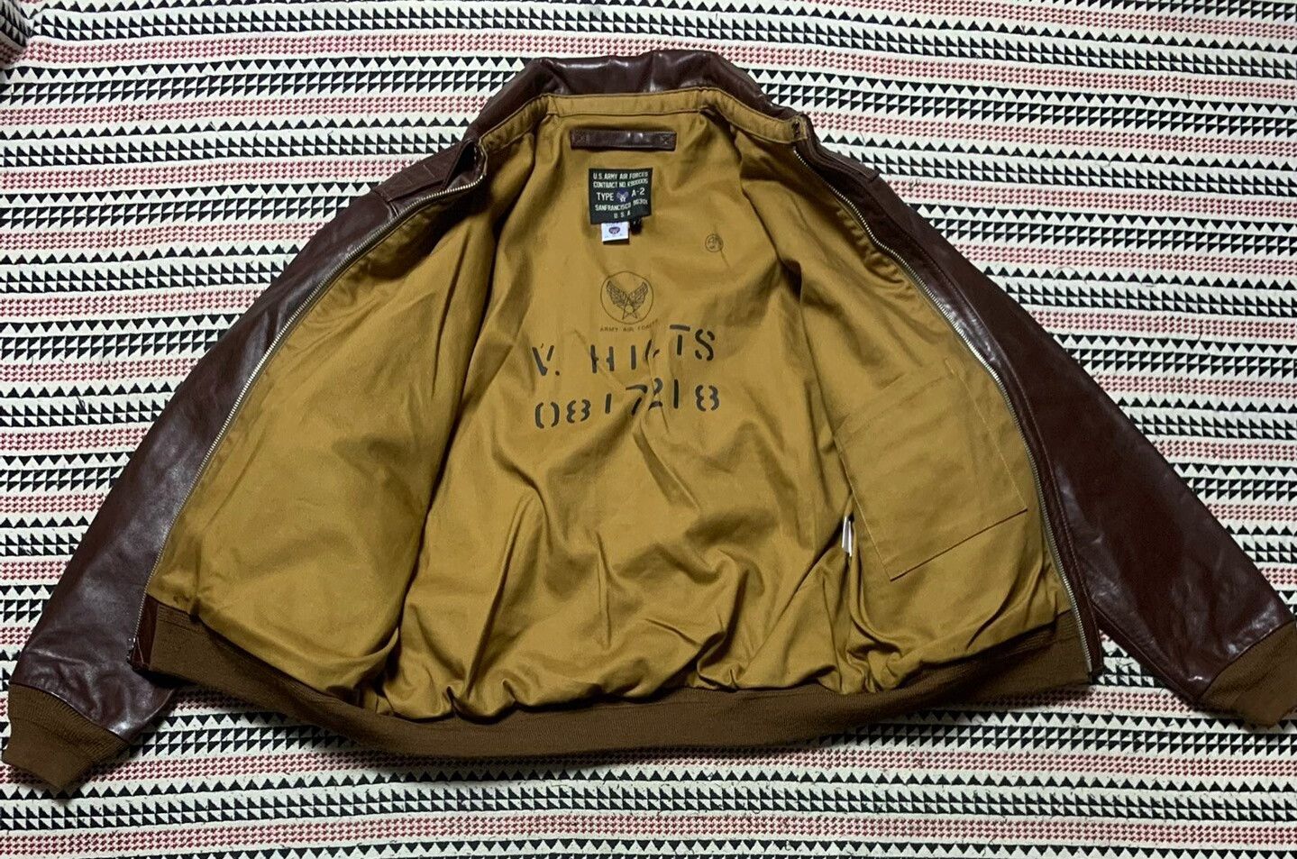 Vintage classic ameco a-2 brown leather flight jacket Size US S / EU 44-46 / 1 - 7 Thumbnail