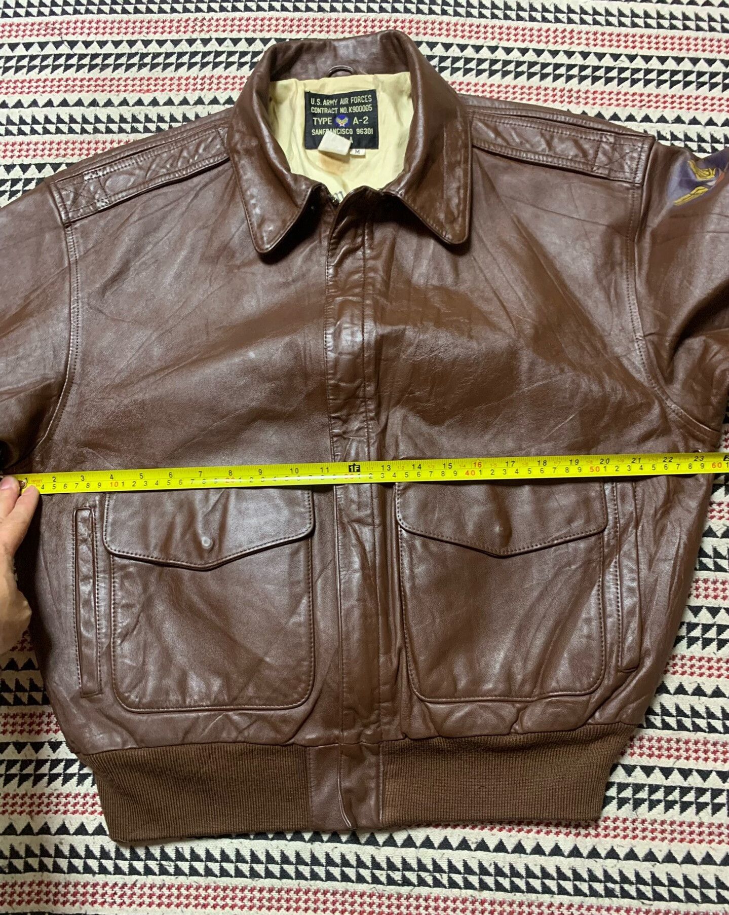 Vintage vintage ameco a-2 military leather jacket Size US M / EU 48-50 / 2 - 5 Thumbnail