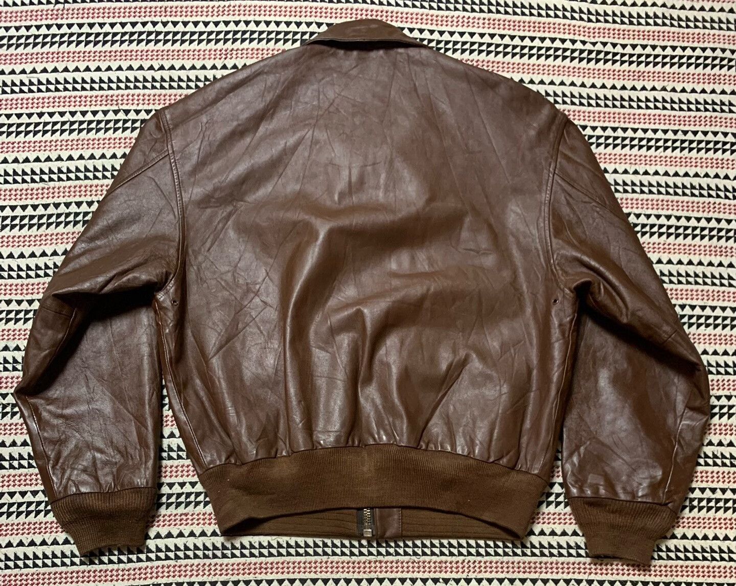 Vintage vintage ameco a-2 military leather jacket Size US M / EU 48-50 / 2 - 2 Thumbnail