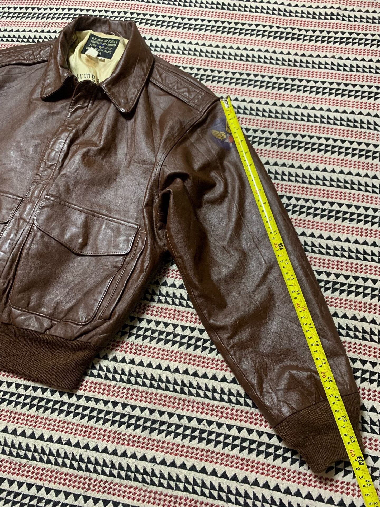 Vintage vintage ameco a-2 military leather jacket Size US M / EU 48-50 / 2 - 4 Thumbnail