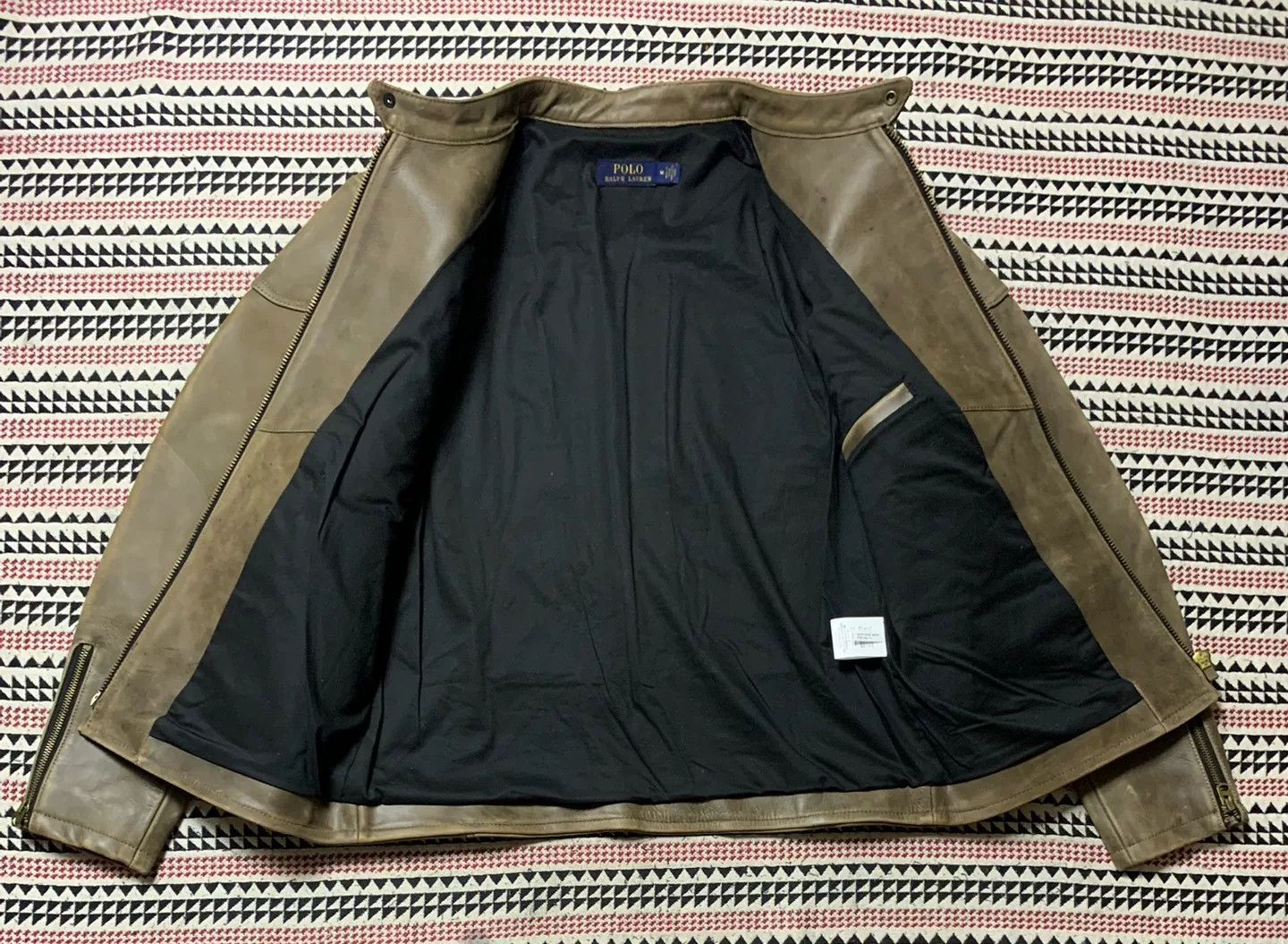 Polo Ralph Lauren POLO Leather Jacket in Brown for Men Size US M / EU 48-50 / 2 - 3 Thumbnail
