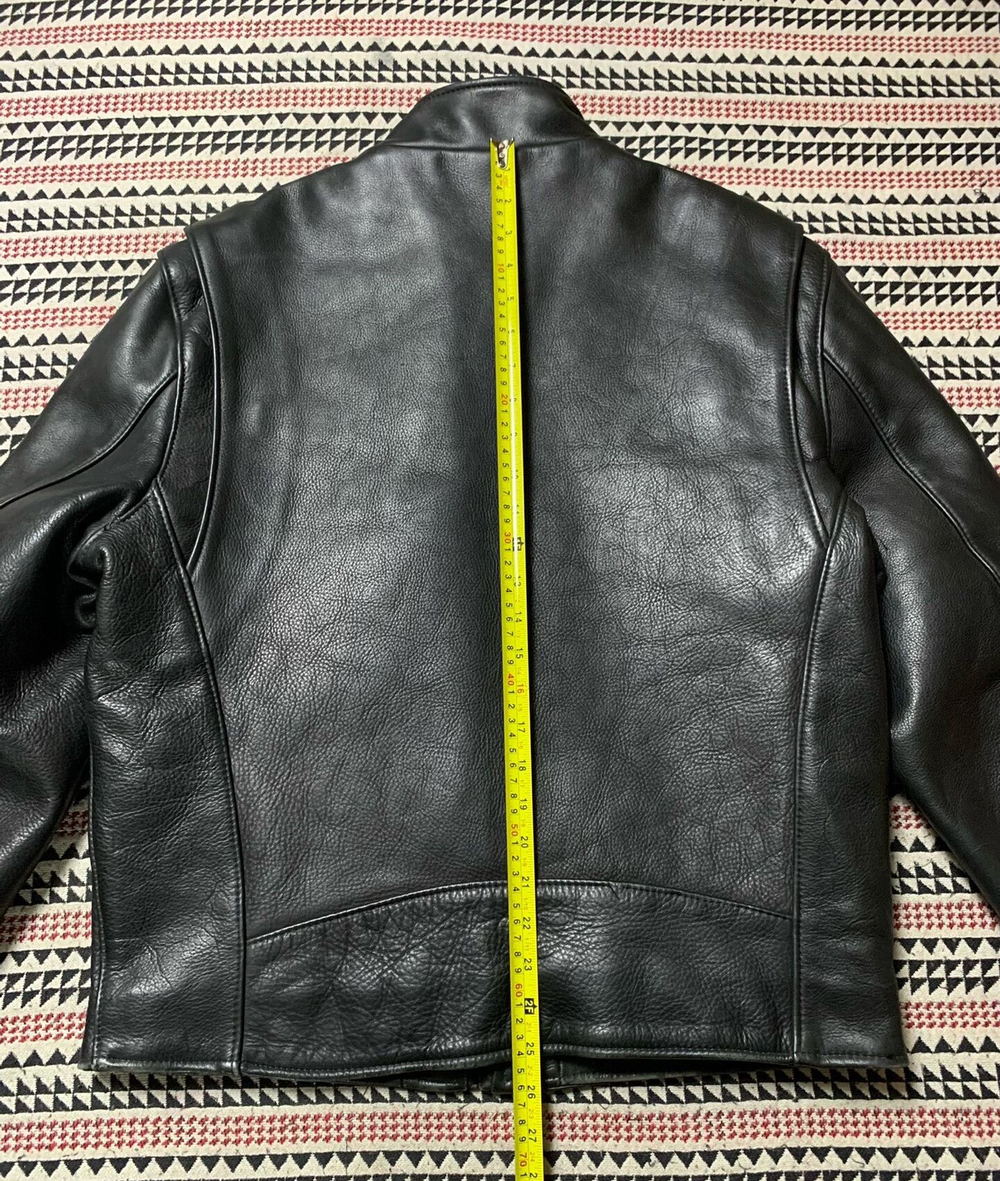 Vintage black leather jacket by U.S.MADE CO. Size US L / EU 52-54 / 3 - 7 Thumbnail