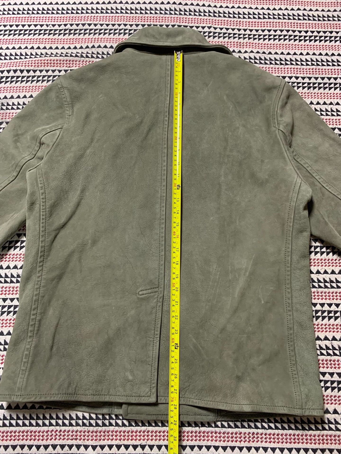 Vintage green peacoat jacket with wool lining Size US XL / EU 56 / 4 - 9 Thumbnail