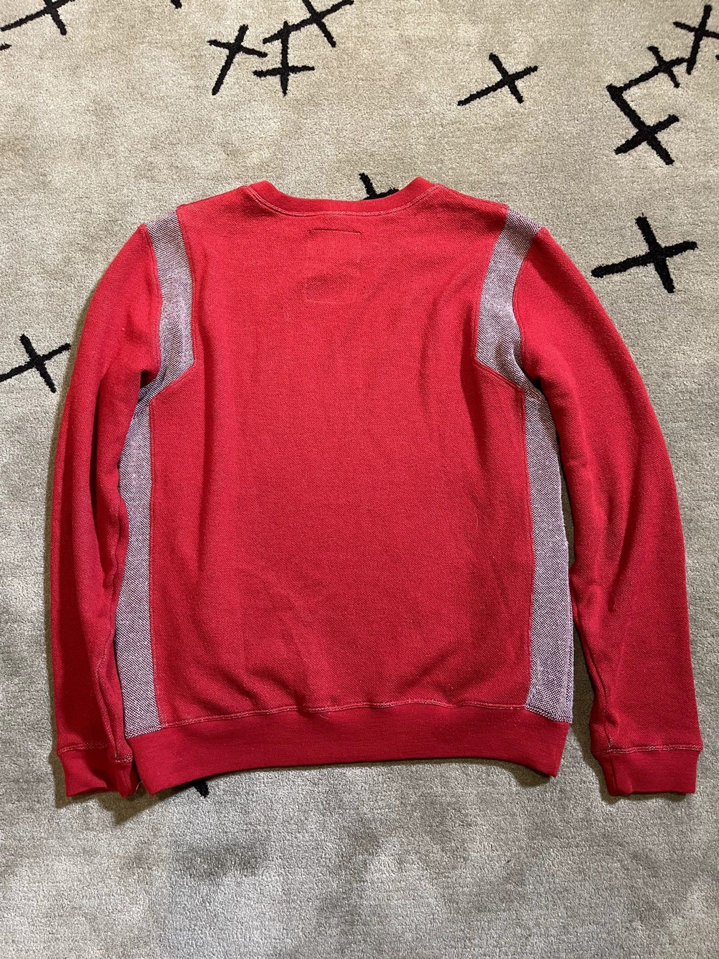 Vintage hussein chalayan red long-sleeve sweatshirt Size US M / EU 48-50 / 2 - 6 Thumbnail