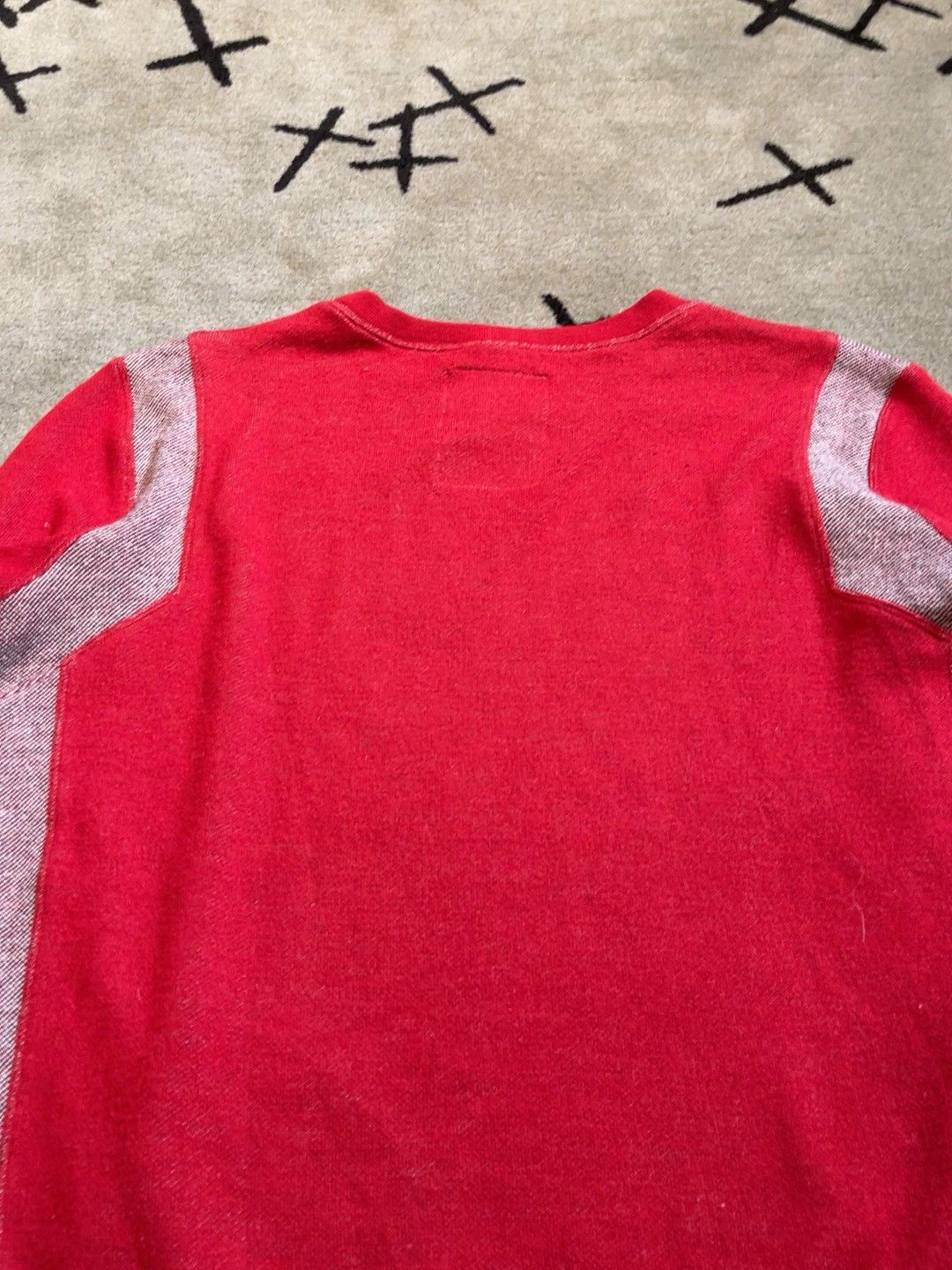 Vintage hussein chalayan red long-sleeve sweatshirt Size US M / EU 48-50 / 2 - 7 Thumbnail