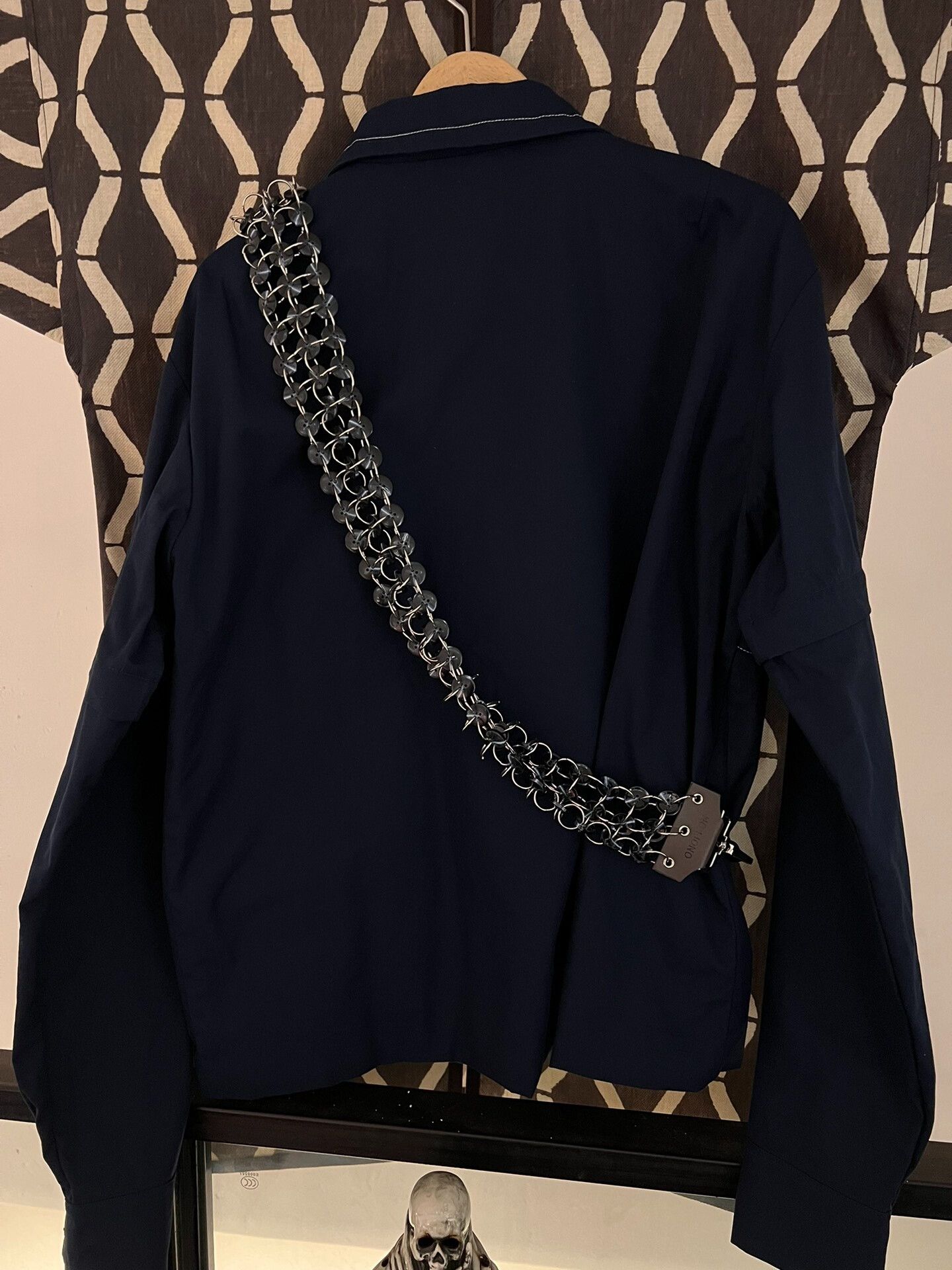 Vintage navy blue zip-up jacket with crossbody bag Size US M / EU 48-50 / 2 - 2 Thumbnail