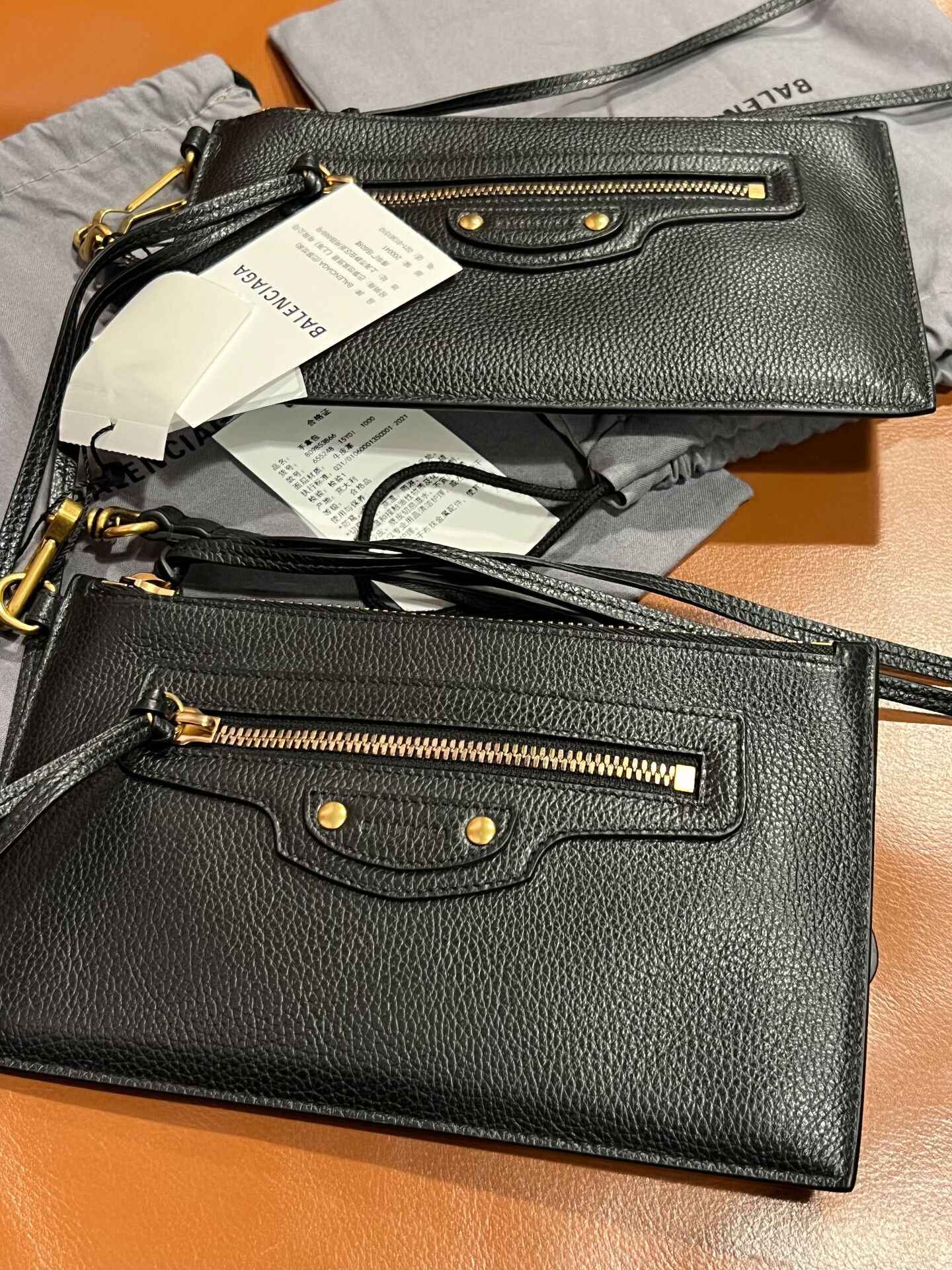 Balenciaga Balenciaga Black Gold Motorcycle Clutch Size ONE SIZE - 9 Thumbnail