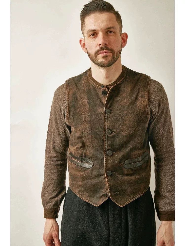 Vintage Vintage Brown Canvas Work Vest Size US M / EU 48-50 / 2 - 3 Thumbnail