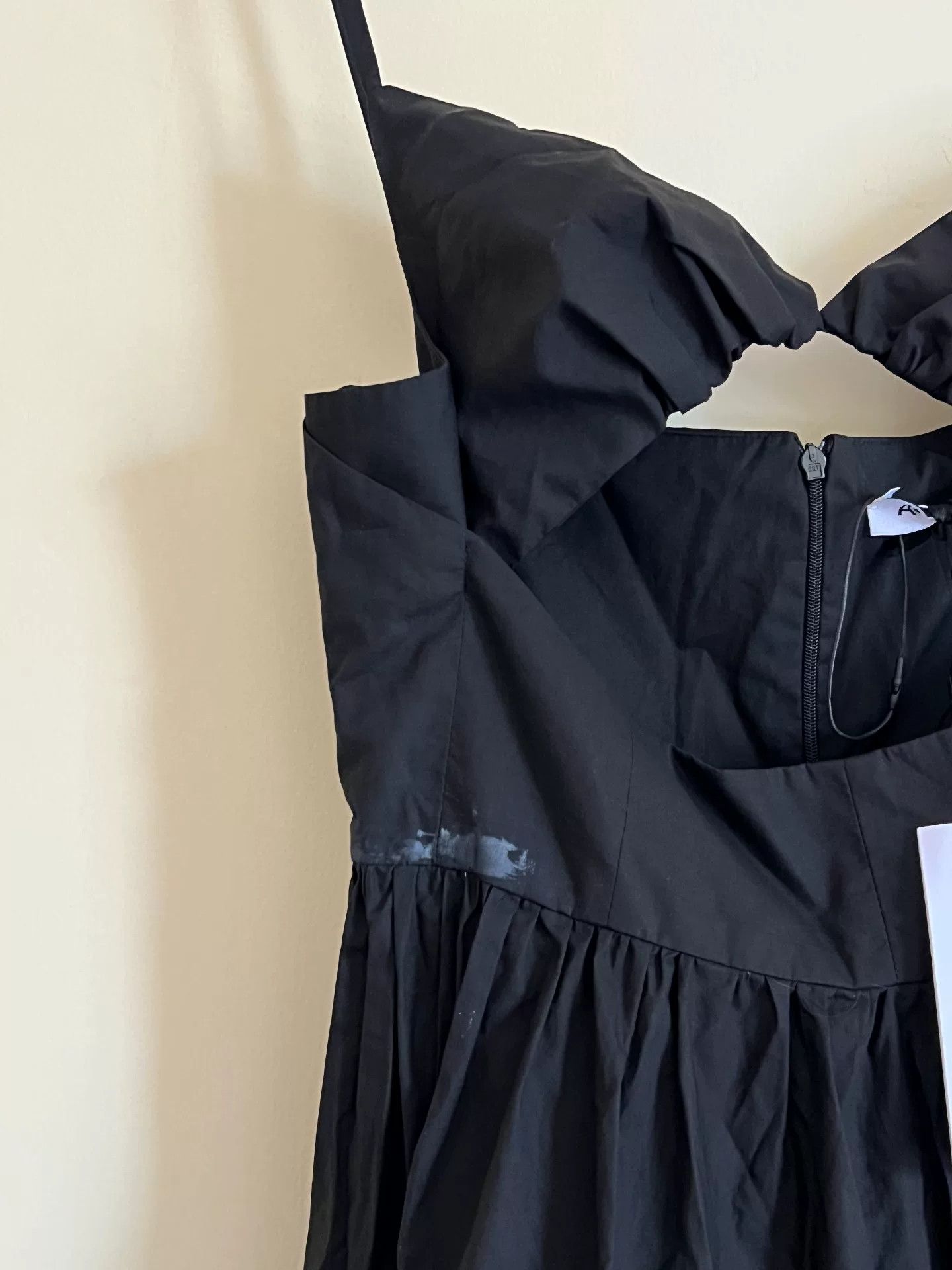 Japanese Brand Long Black Cotton Maxi Dress Size M / US 6-8 / IT 42-44 - 5 Thumbnail