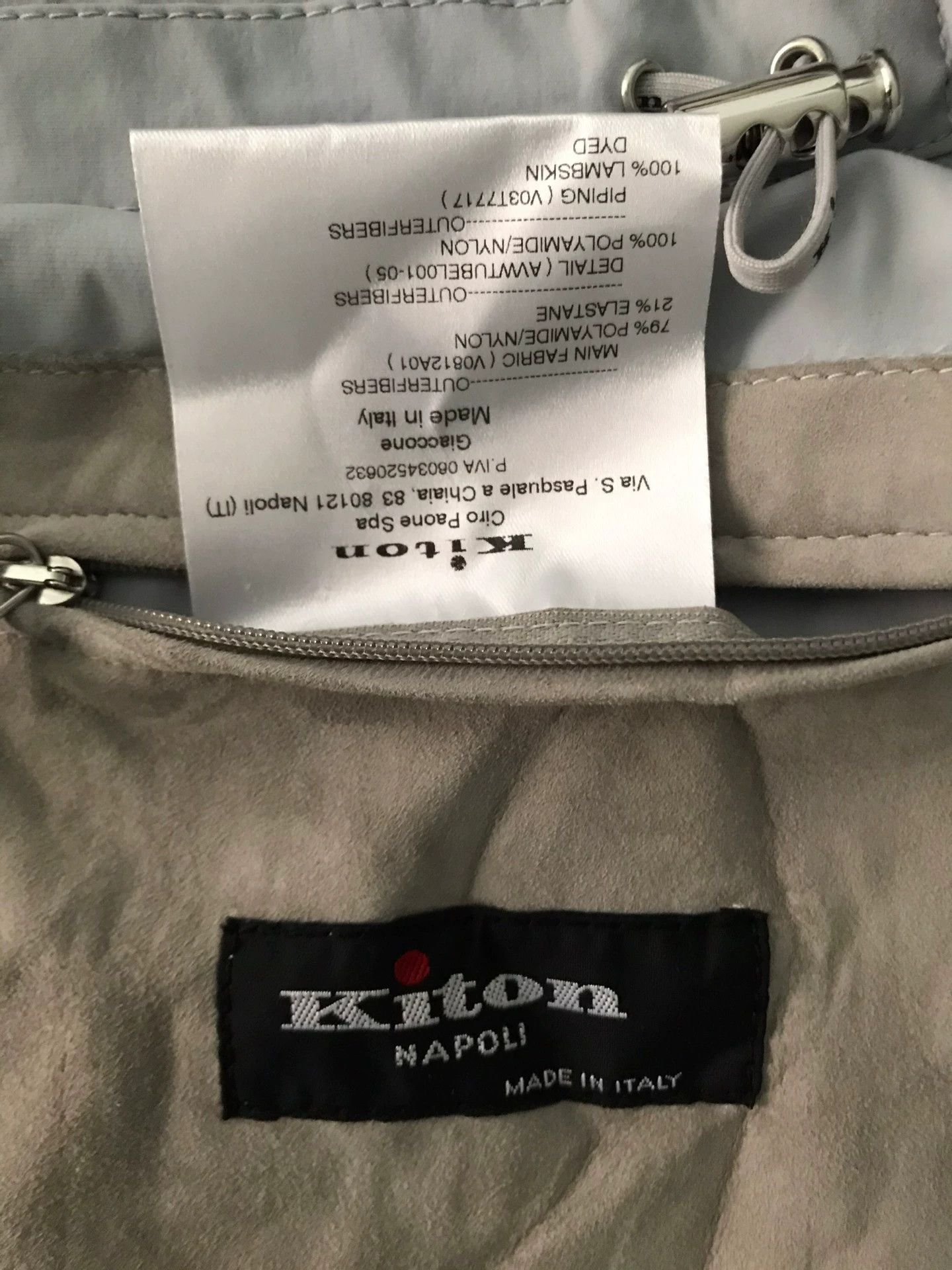 Kiton Kiton Lightweight Tech Fabric Windbreaker Size US S / EU 44-46 / 1 - 6 Thumbnail