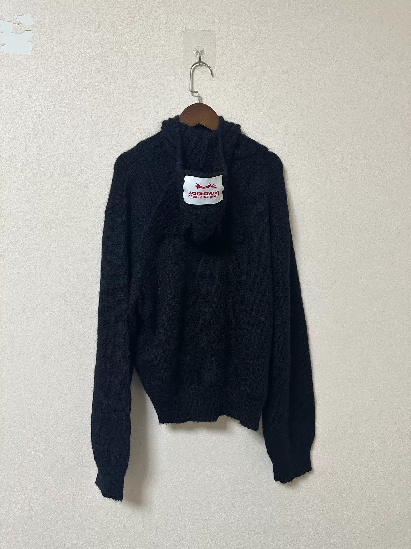 Japanese Brand Charles Jeffrey Loverboy Knit Hoodie Sweater Size US M / EU 48-50 / 2 - 2 Thumbnail