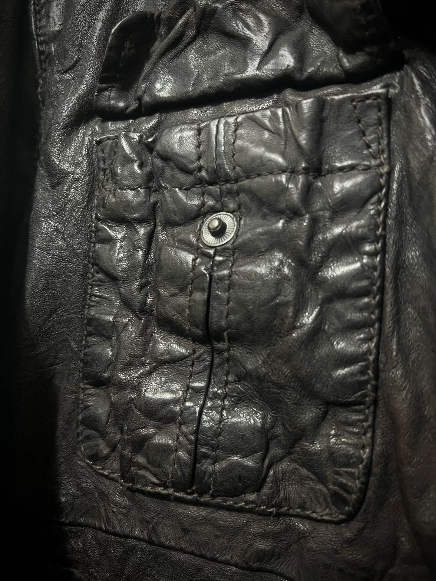 Japanese Brand Rare Cathy Jane M65 Brown Leather Jacket Size US L / EU 52-54 / 3 - 4 Thumbnail