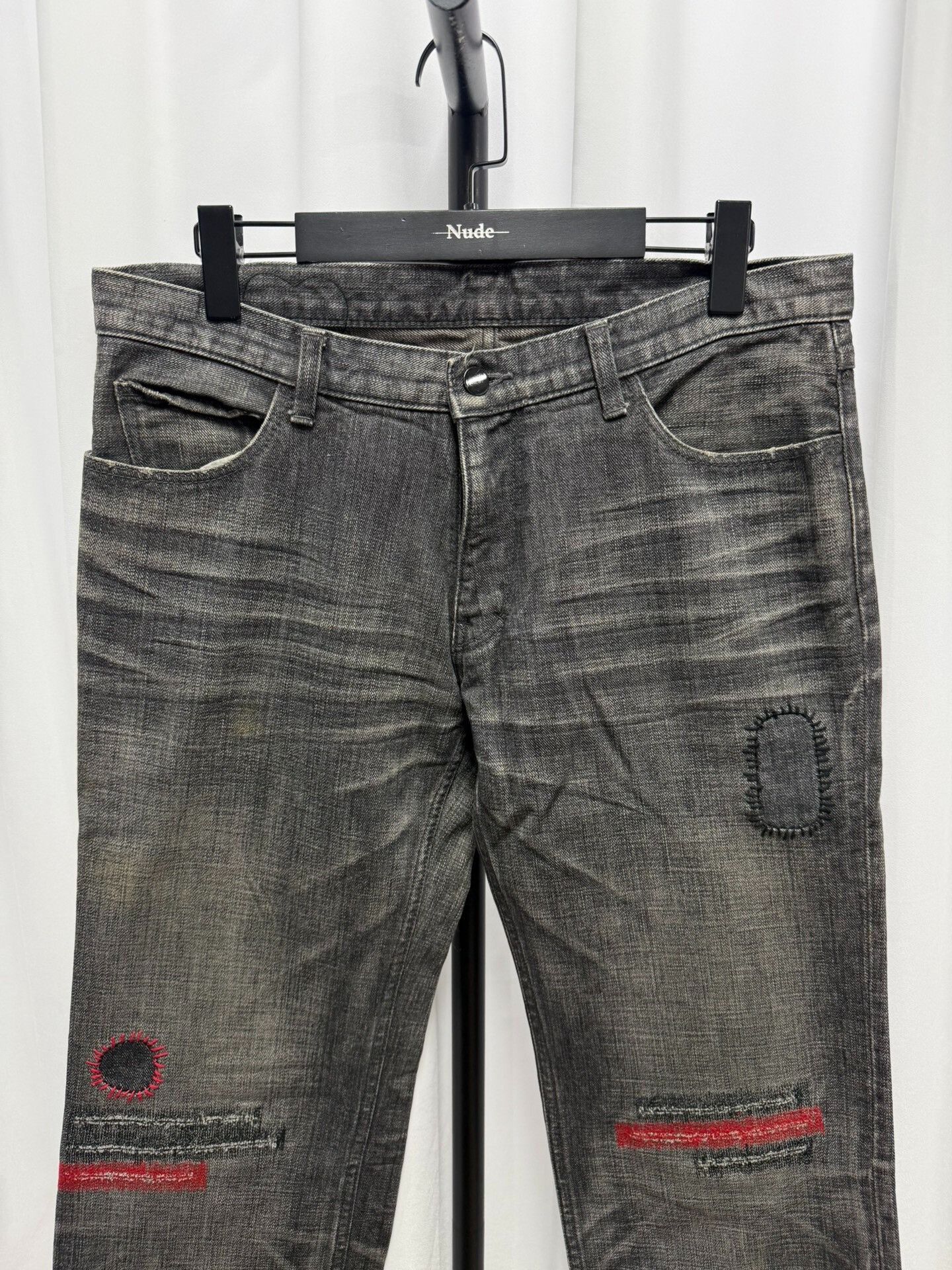Japanese Brand Rare N.9 Red Line Jeans Size US 30 / EU 46 - 2 Thumbnail