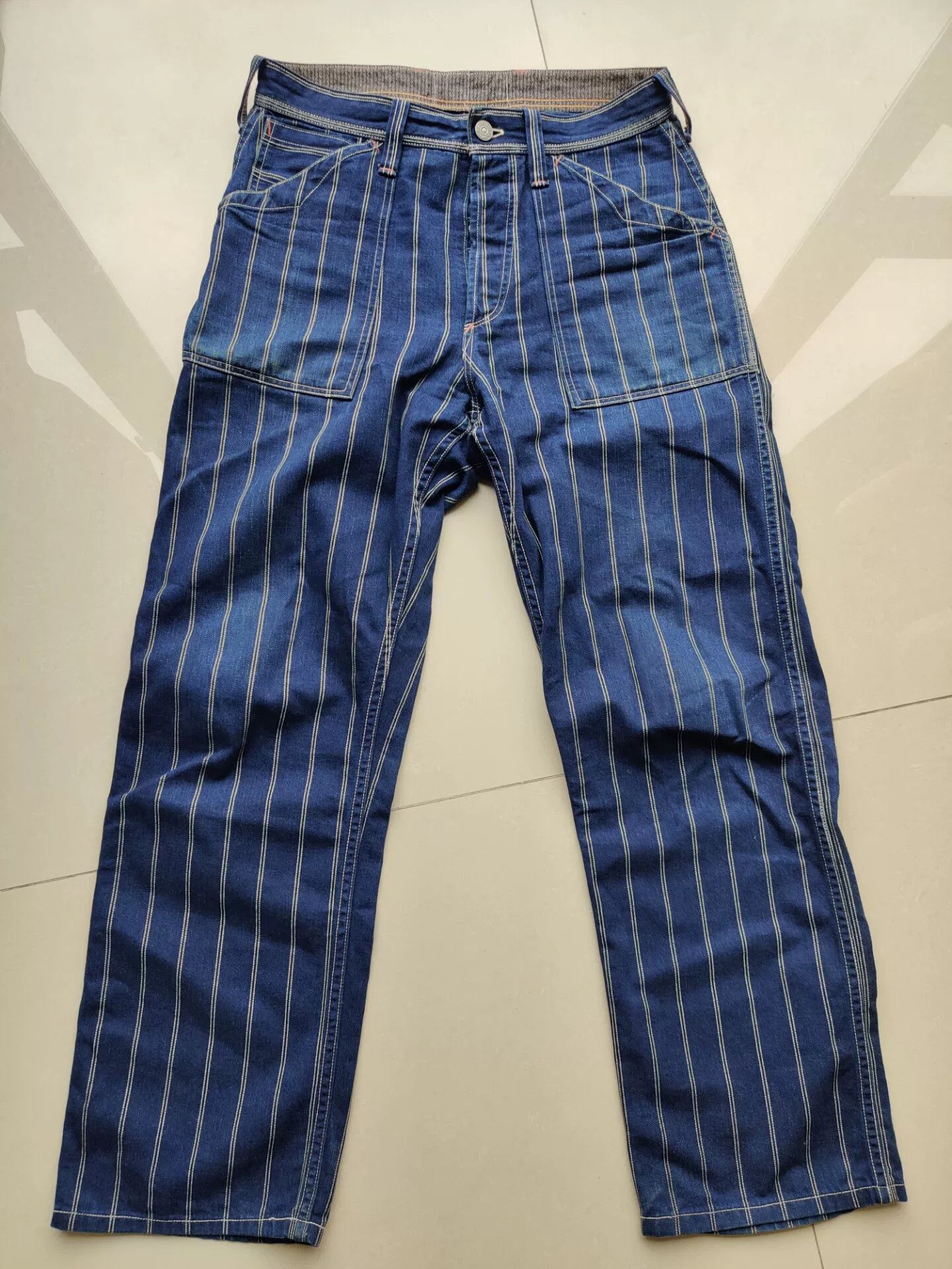 Freewheelers Bootleggers Longshoreman Denim Pants Size US 30 / EU 46 - 2 Thumbnail