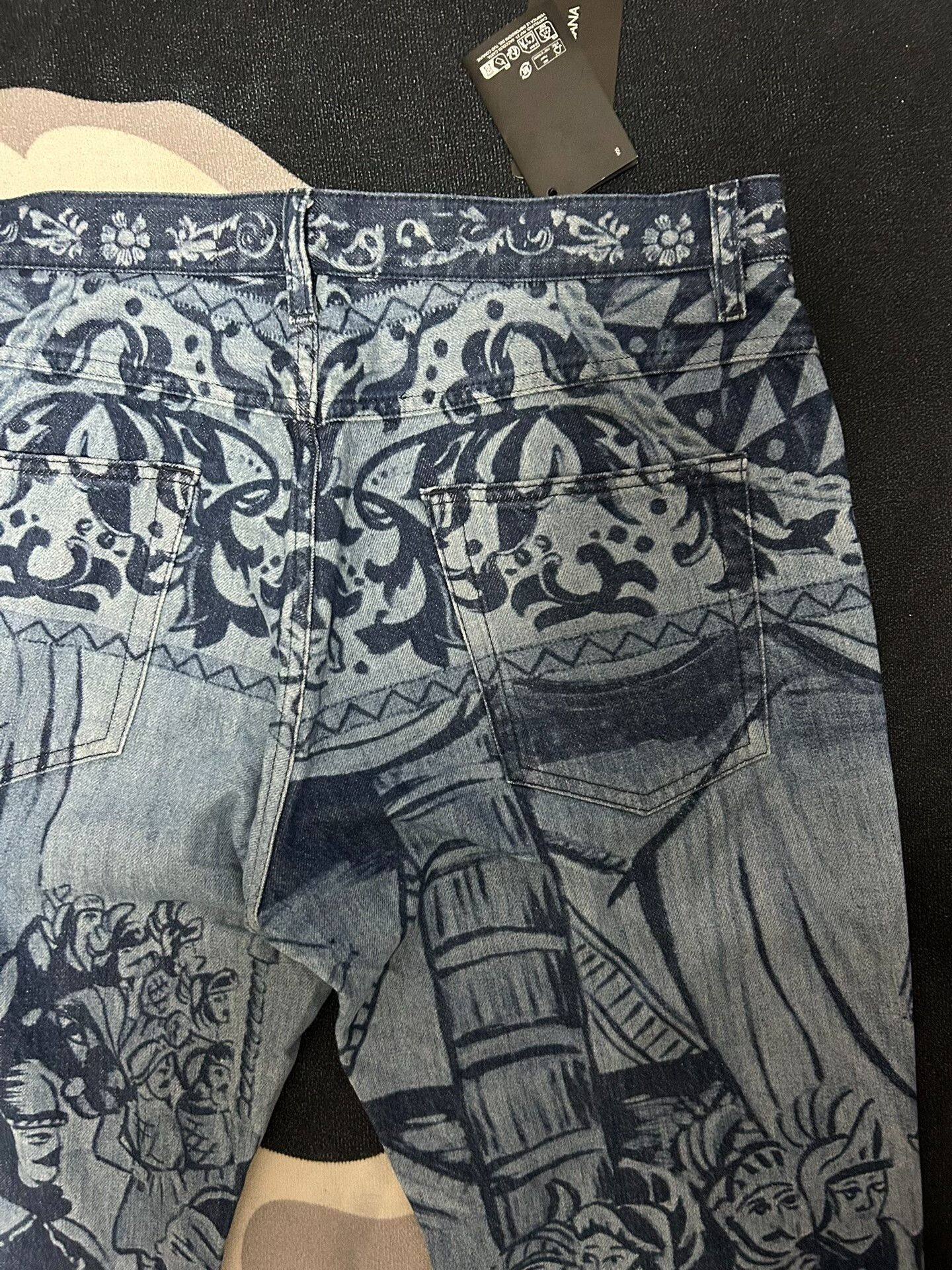 Dolce & Gabbana Dolce Gabbana Graphic Denim Pants Size US 32 / EU 48 - 5 Thumbnail