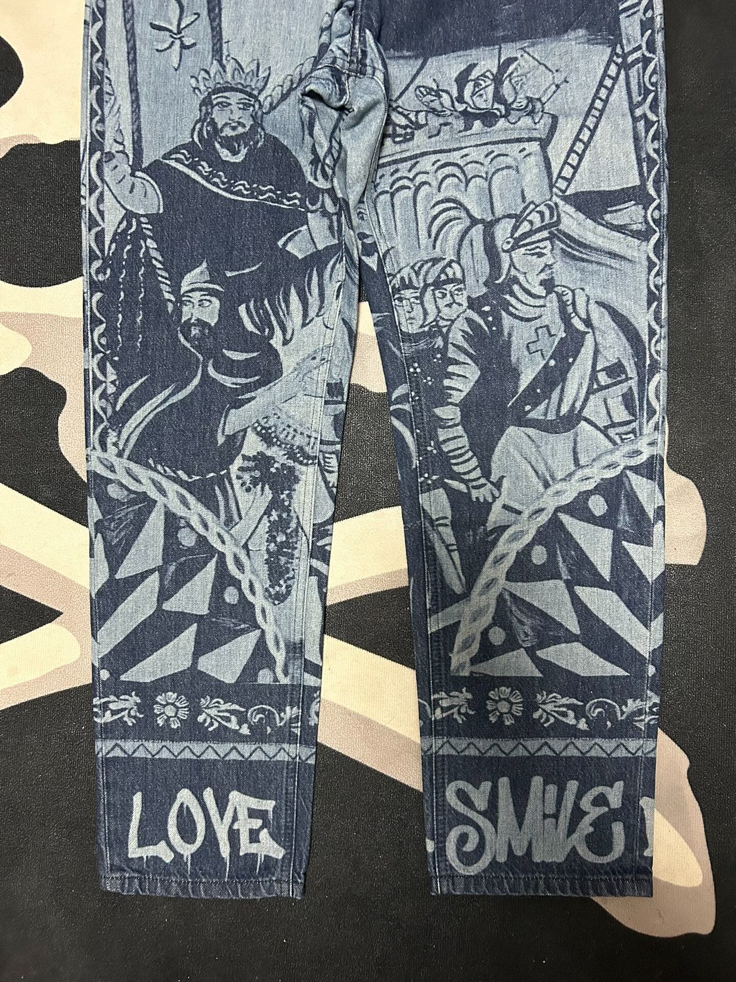 Dolce & Gabbana Dolce Gabbana Graphic Denim Pants Size US 32 / EU 48 - 3 Thumbnail
