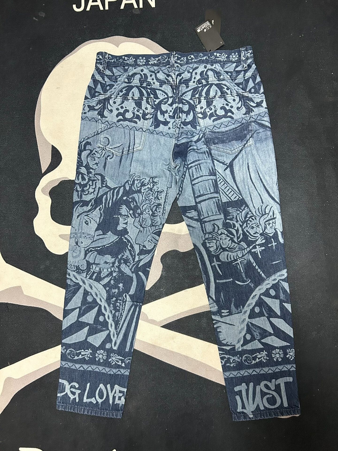 Dolce & Gabbana Dolce Gabbana Graphic Denim Pants Size US 32 / EU 48 - 4 Thumbnail
