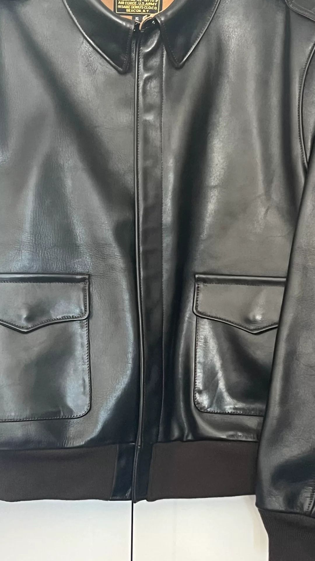Japanese Brand Black A2 Leather Jacket XL Size Size US XL / EU 56 / 4 - 6 Thumbnail
