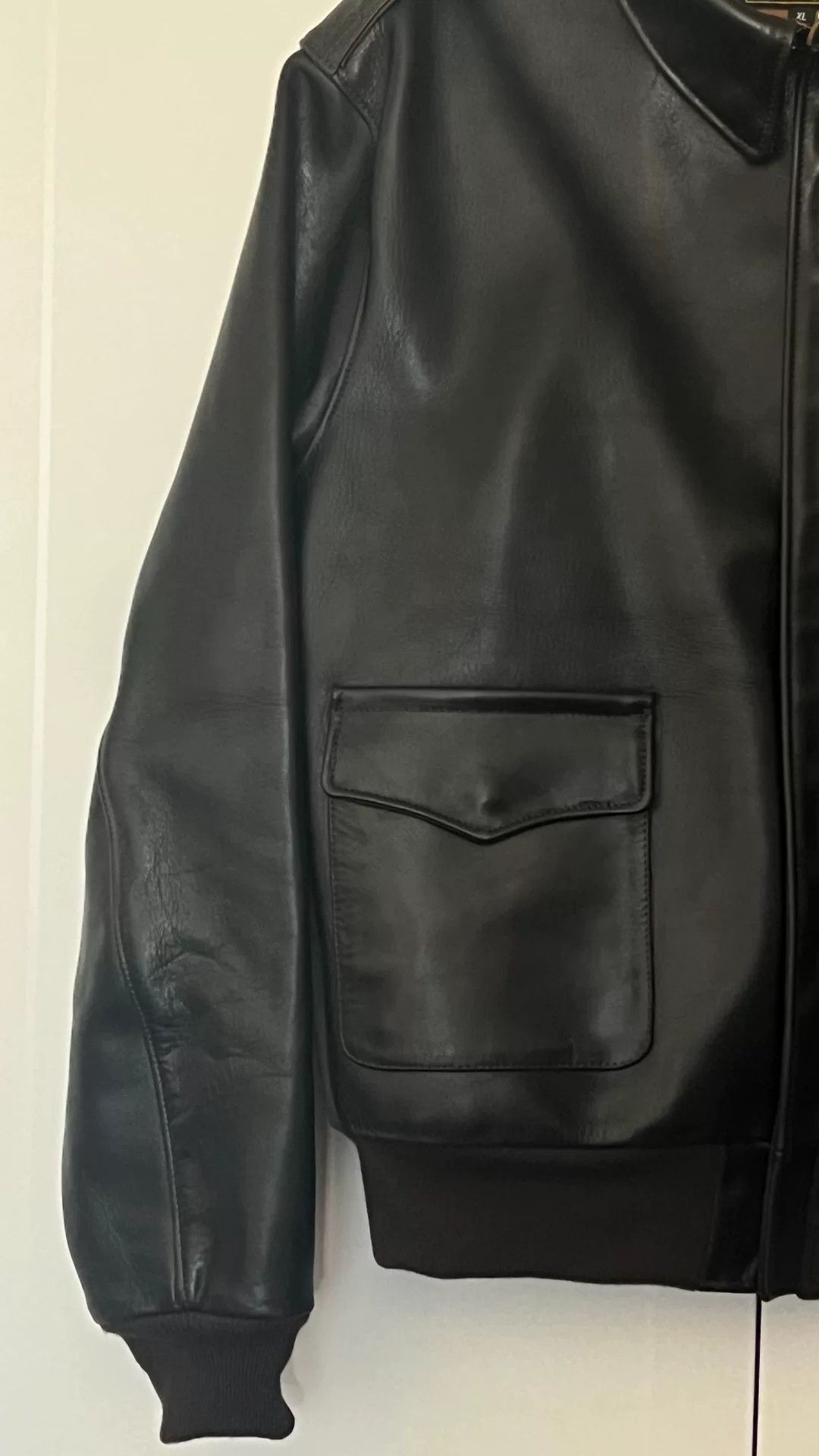 Japanese Brand Black A2 Leather Jacket XL Size Size US XL / EU 56 / 4 - 5 Thumbnail