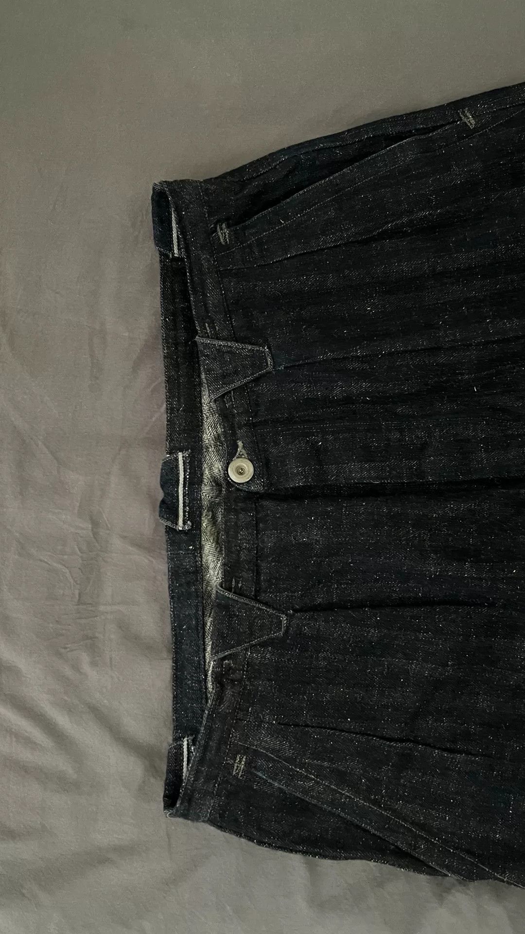 Japanese Brand Blue Dyed Wide-Leg Denim Pants Size 29" - 4 Thumbnail