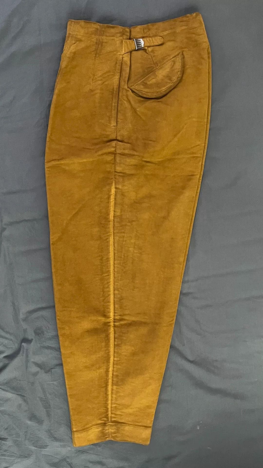 Japanese Brand Brown Suede Casual Pants Size 34 Size US 34 / EU 50 - 6 Thumbnail