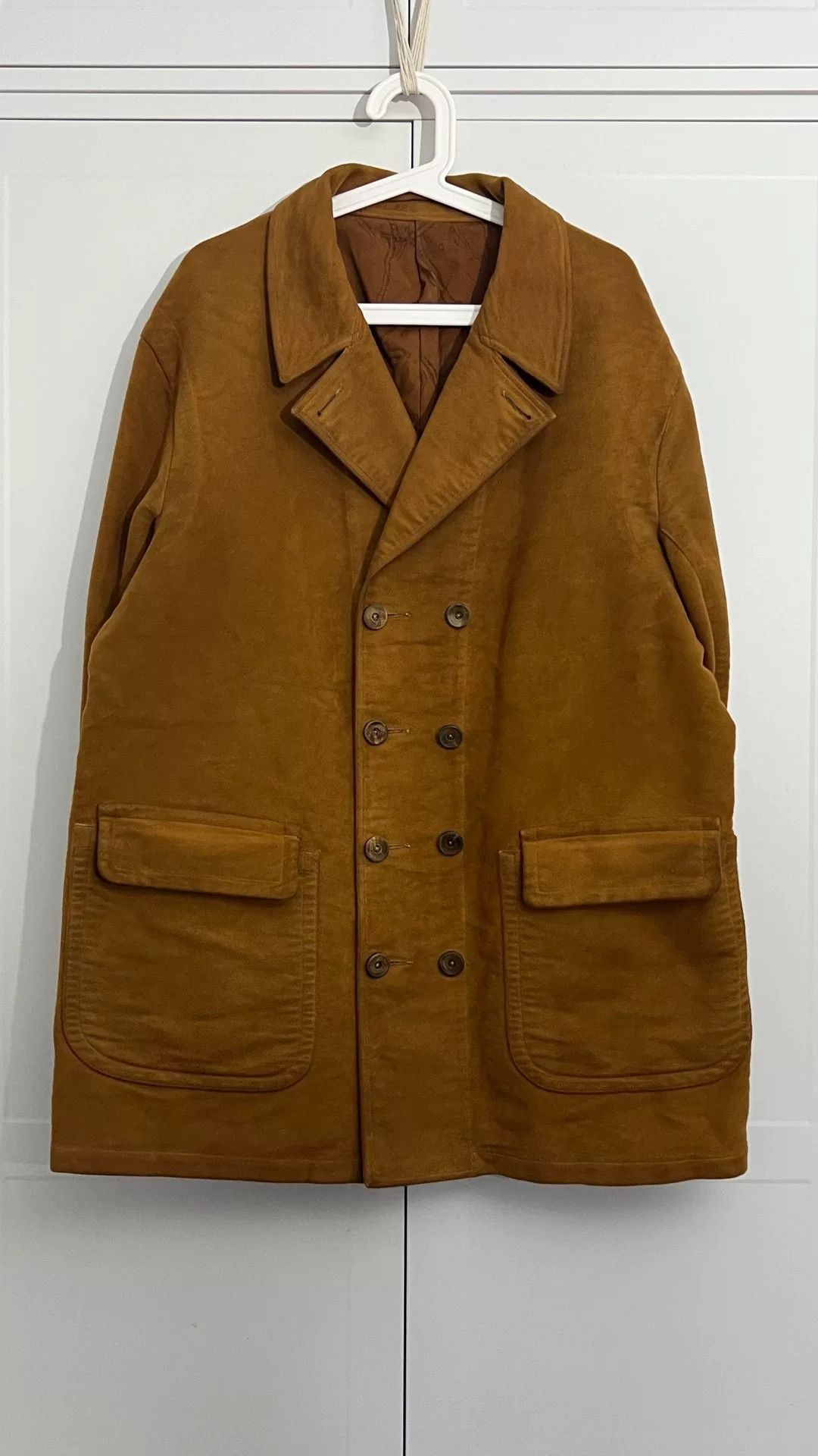 Vintage Vintage 30s Style Brown Suede Jacket Size US L / EU 52-54 / 3 - 2 Thumbnail