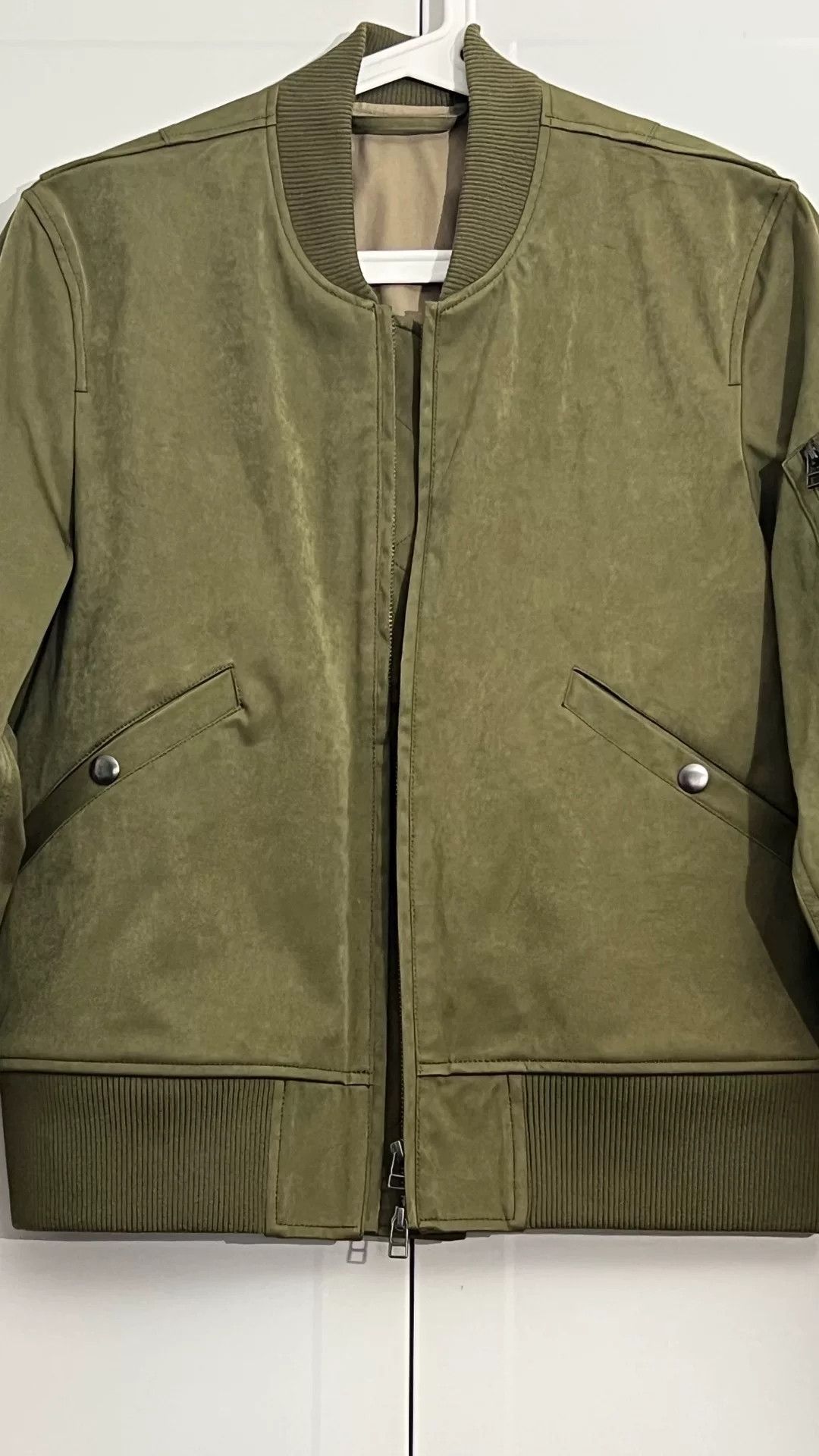 Vintage MA1 Flight Jacket in Olive Green Size US M / EU 48-50 / 2 - 2 Thumbnail