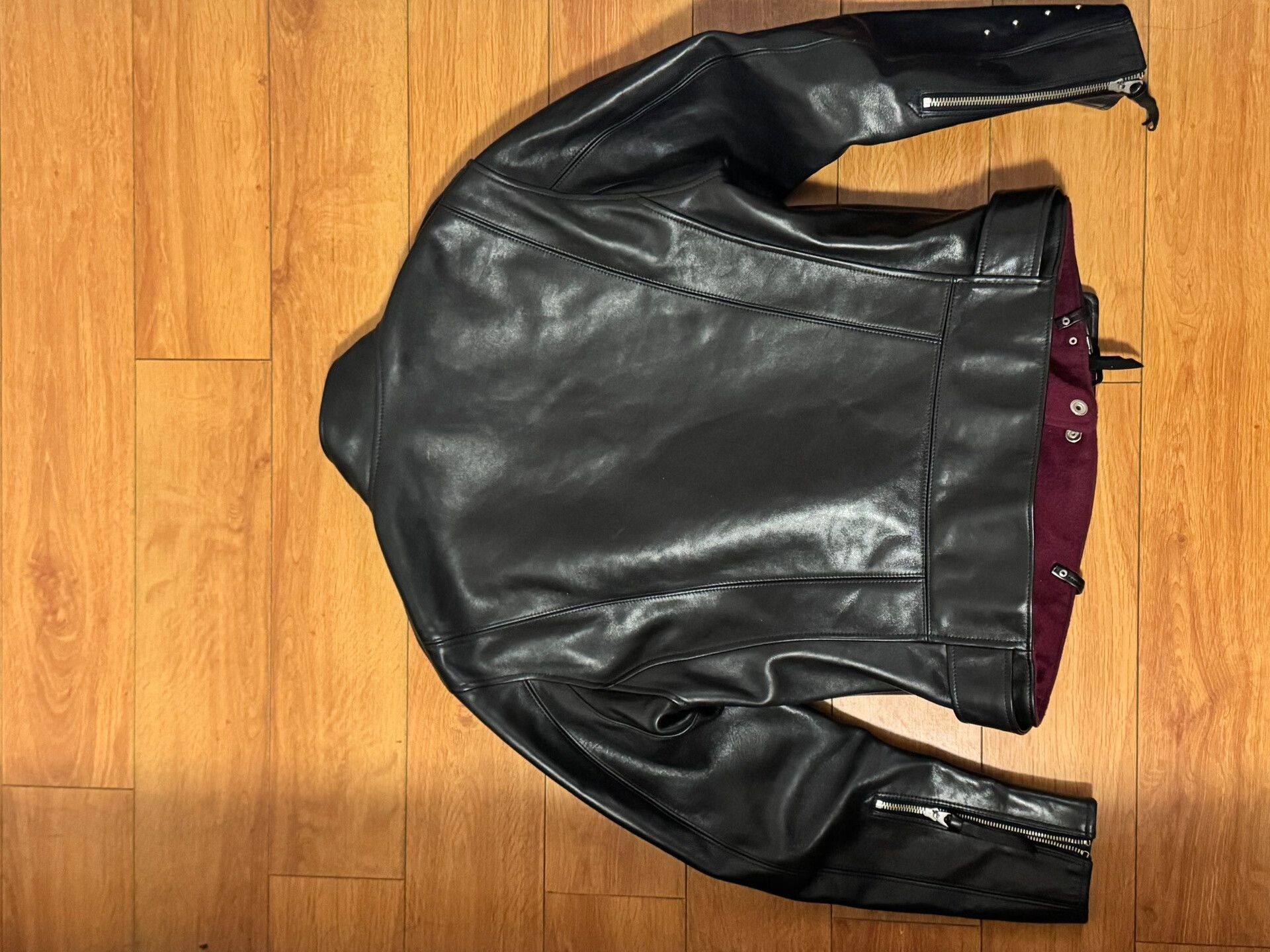 Vintage High-End Black Leather Jacket Size US S / EU 44-46 / 1 - 2 Thumbnail