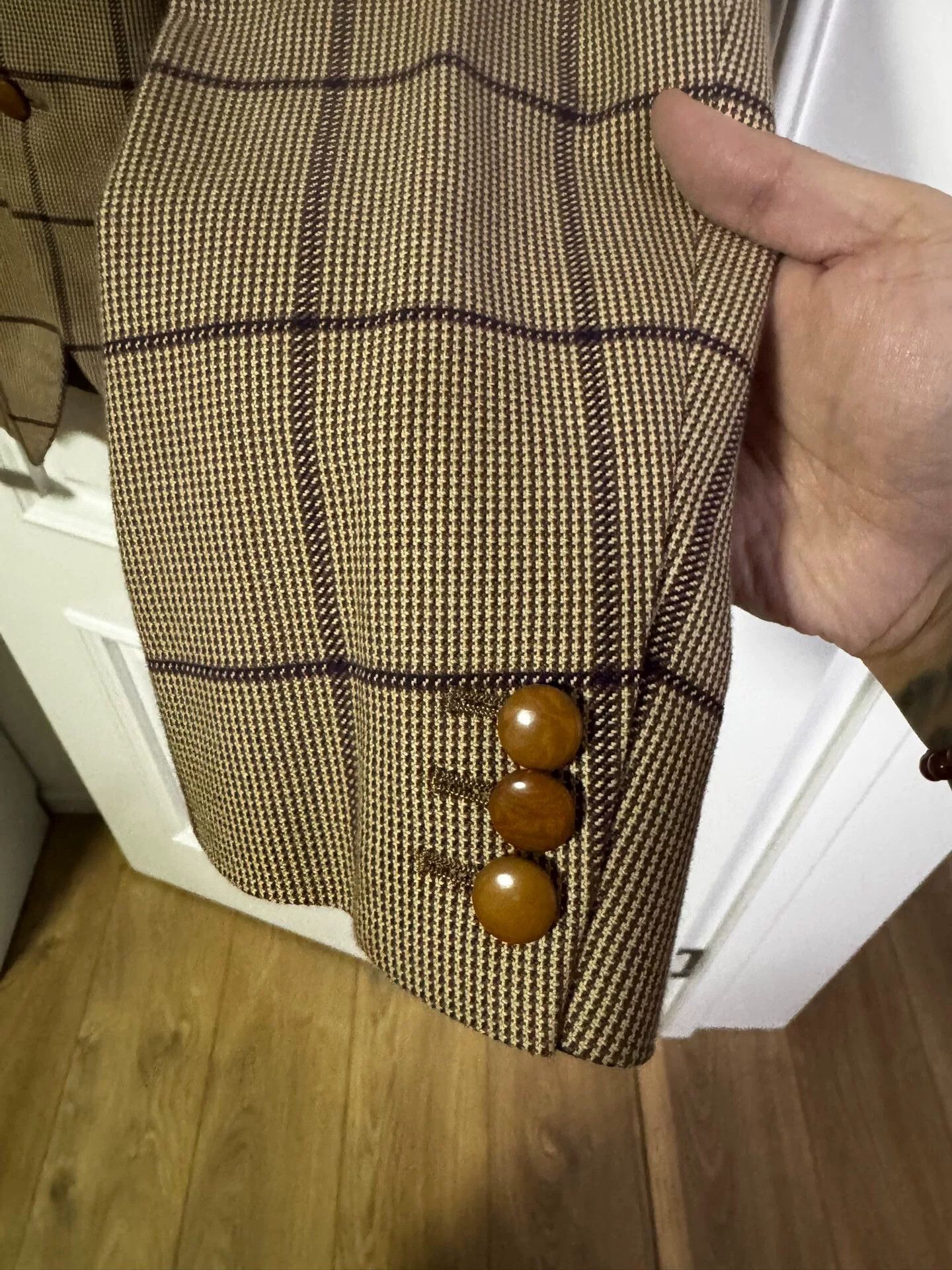 Japanese Brand Haversack Vintage Plaid Suit Jacket Size US M / EU 48-50 / 2 - 2 Thumbnail