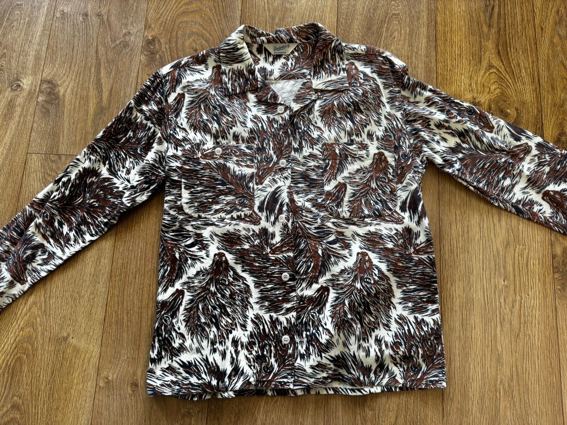Japanese Brand Tenderloin Classic Brown Wolf Shirt Size US S / EU 44-46 / 1 - 2 Thumbnail